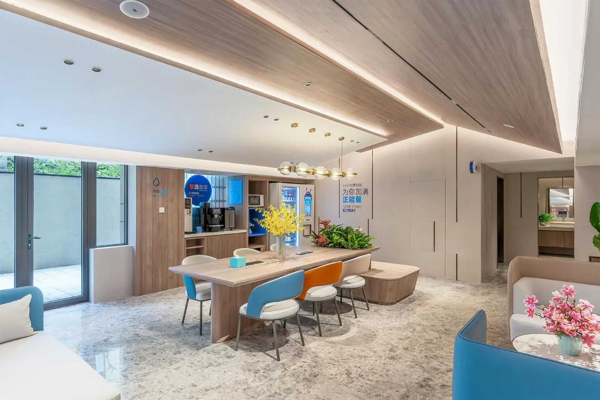 Lobby or reception in Holiday Inn Express Xi'an North Station by IHG Lobby or reception in Holiday Inn Express Xi'an North Station by IHG