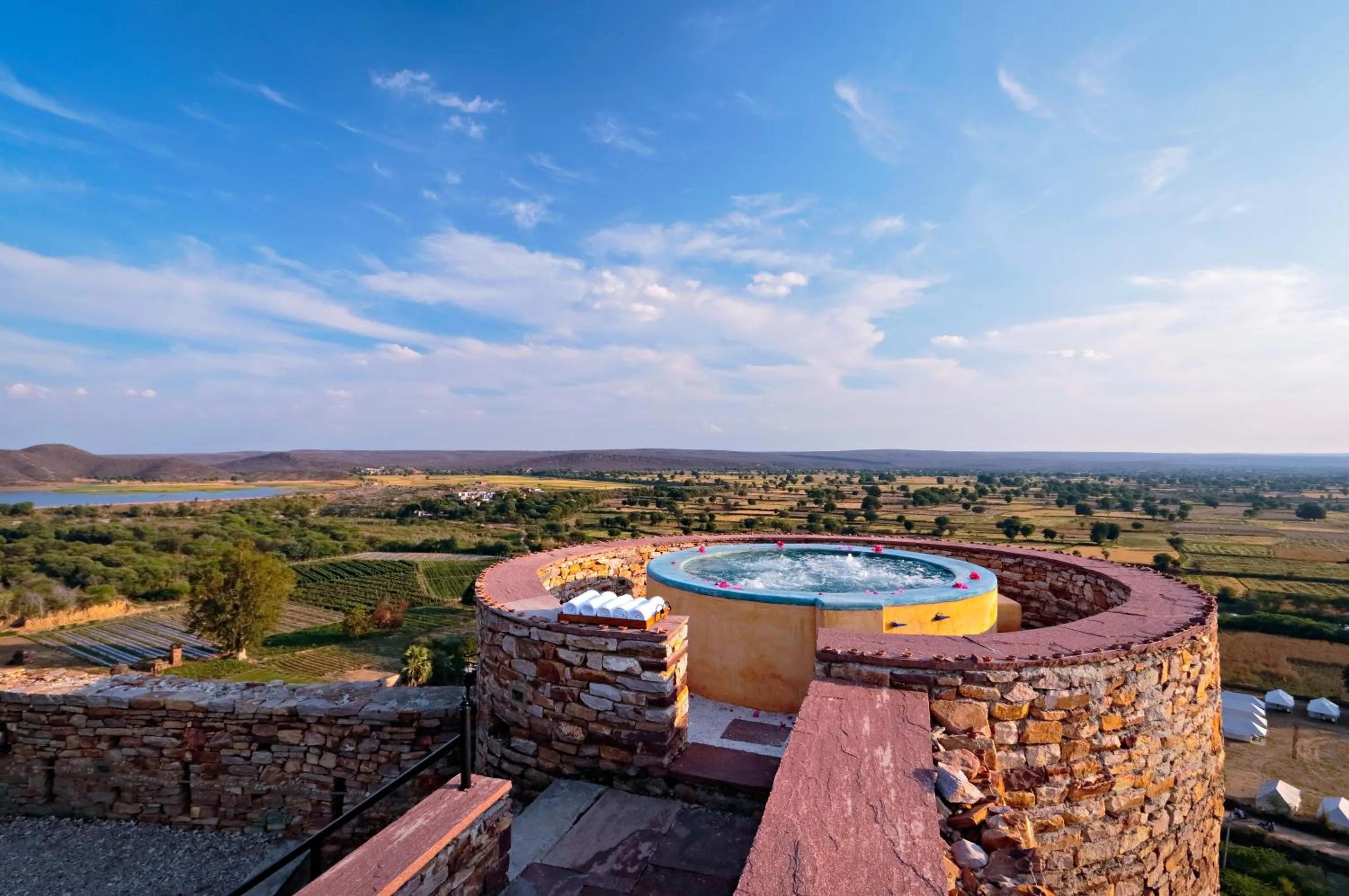 Open Air Bath in Ramathra Fort
