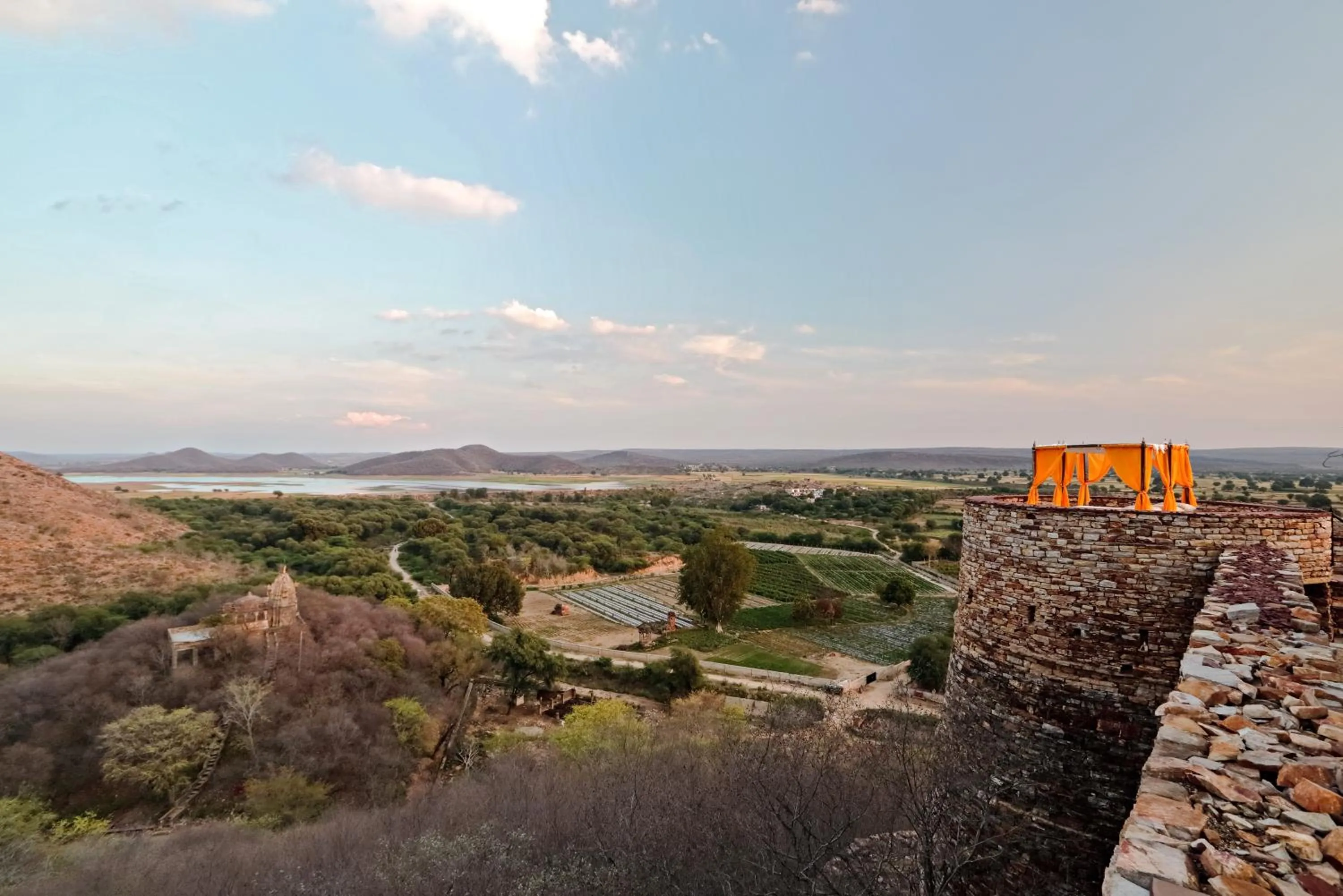 On site in Ramathra Fort