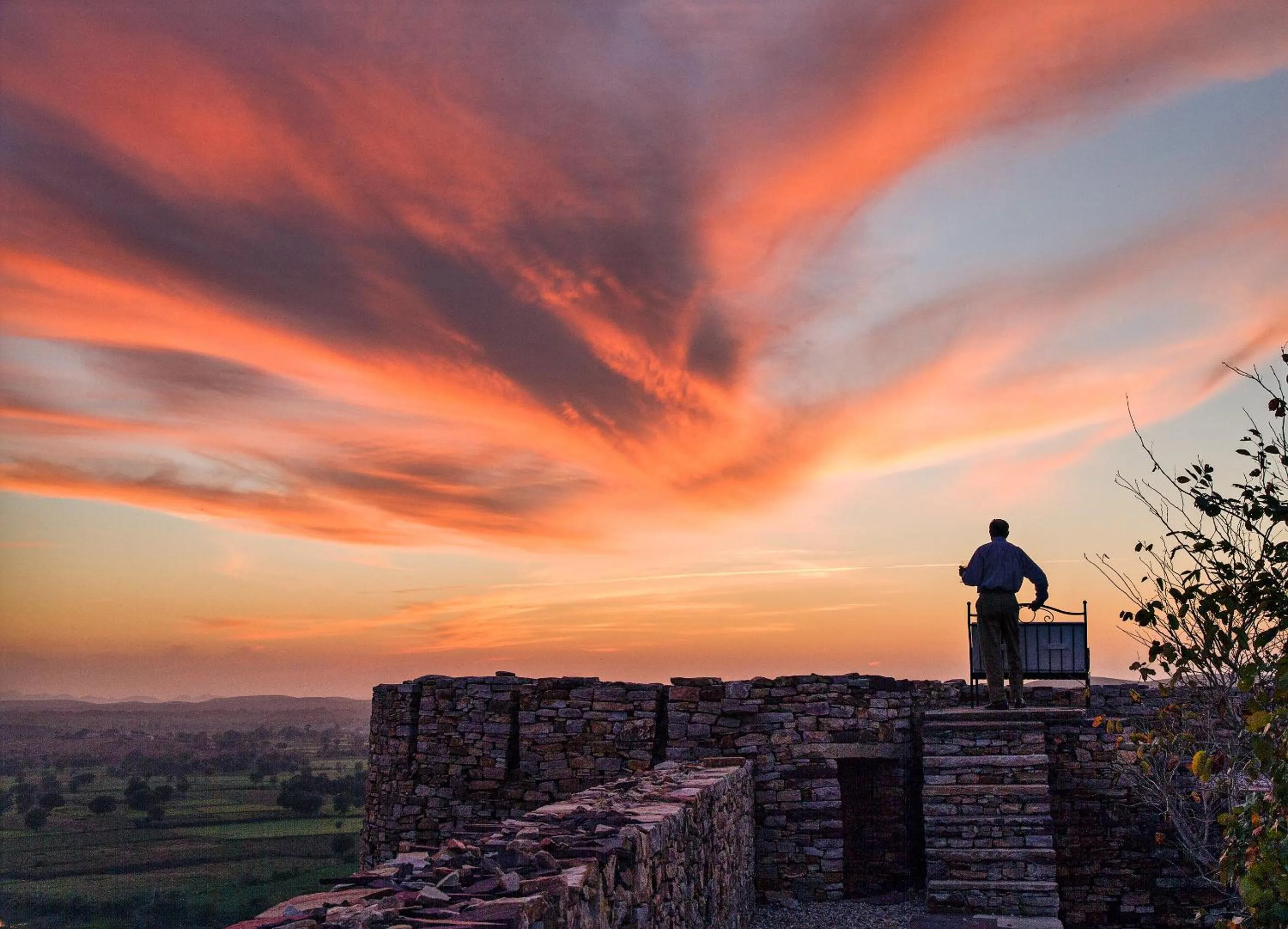 Sunset in Ramathra Fort