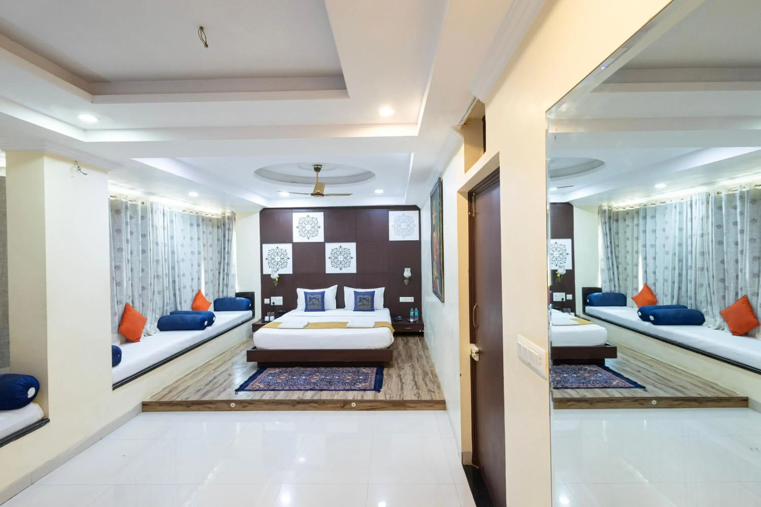 Bed in Hide-In Udaipur - A Lake View Boutique Hotel Bed in Hide-In Udaipur - A Lake View Boutique Hotel