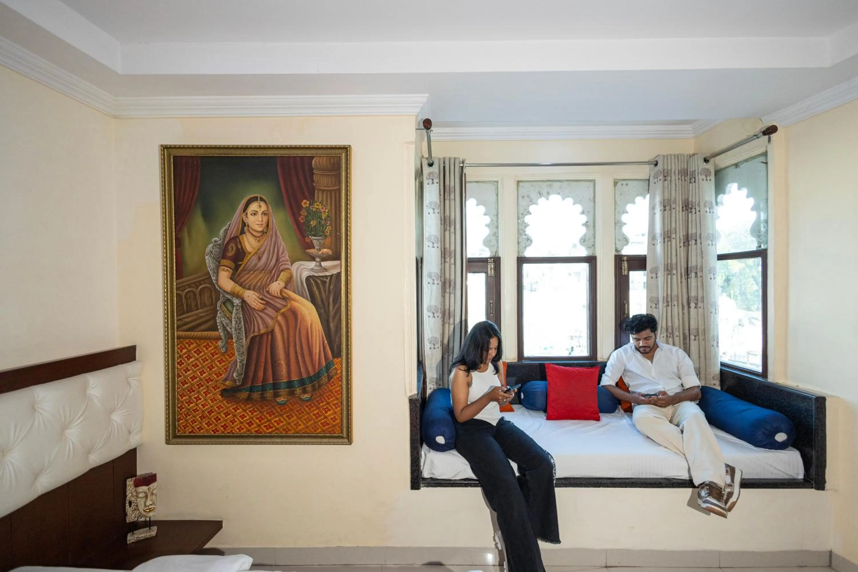 Seating area in Hide-In Udaipur - A Lake View Boutique Hotel