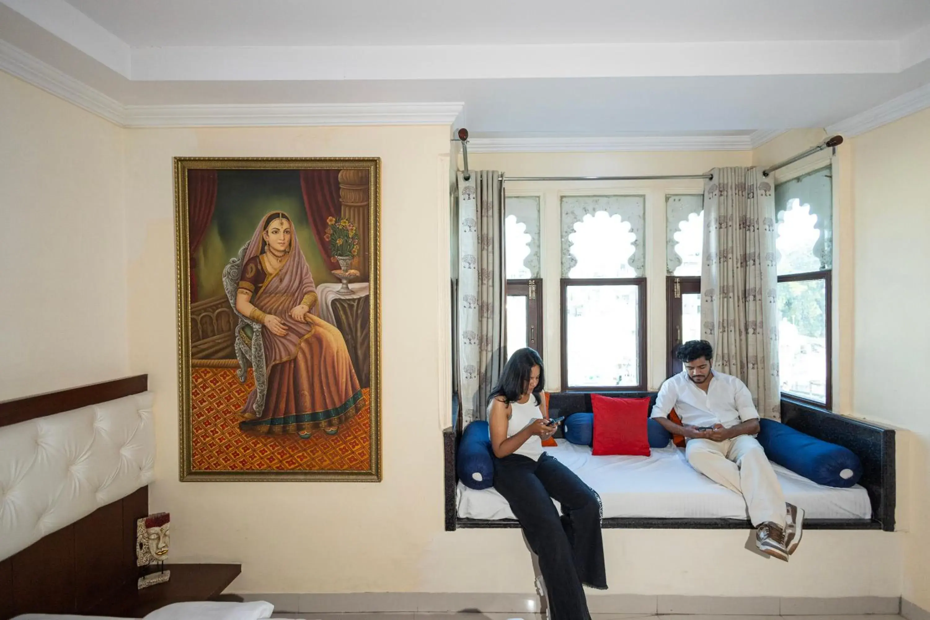 Seating area in Hide-In Udaipur - A Lake View Boutique Hotel Seating area in Hide-In Udaipur - A Lake View Boutique Hotel