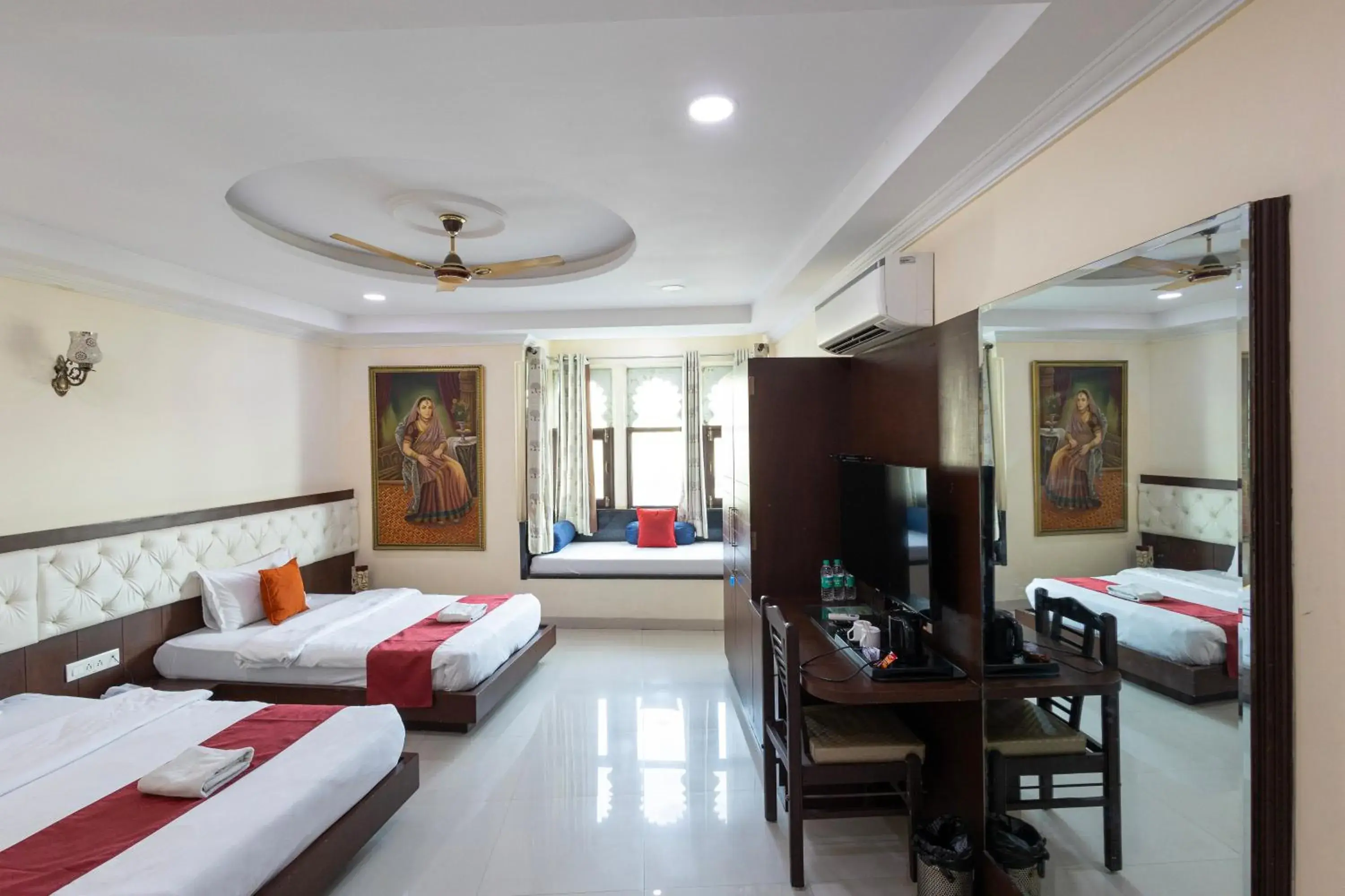 Bed in Hide-In Udaipur - A Lake View Boutique Hotel Bed in Hide-In Udaipur - A Lake View Boutique Hotel