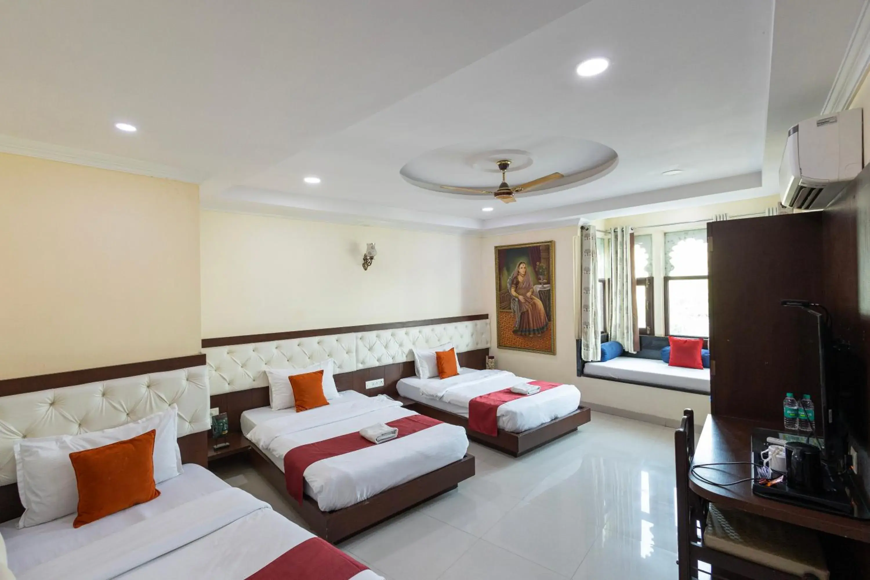 Bed in Hide-In Udaipur - A Lake View Boutique Hotel Bed in Hide-In Udaipur - A Lake View Boutique Hotel