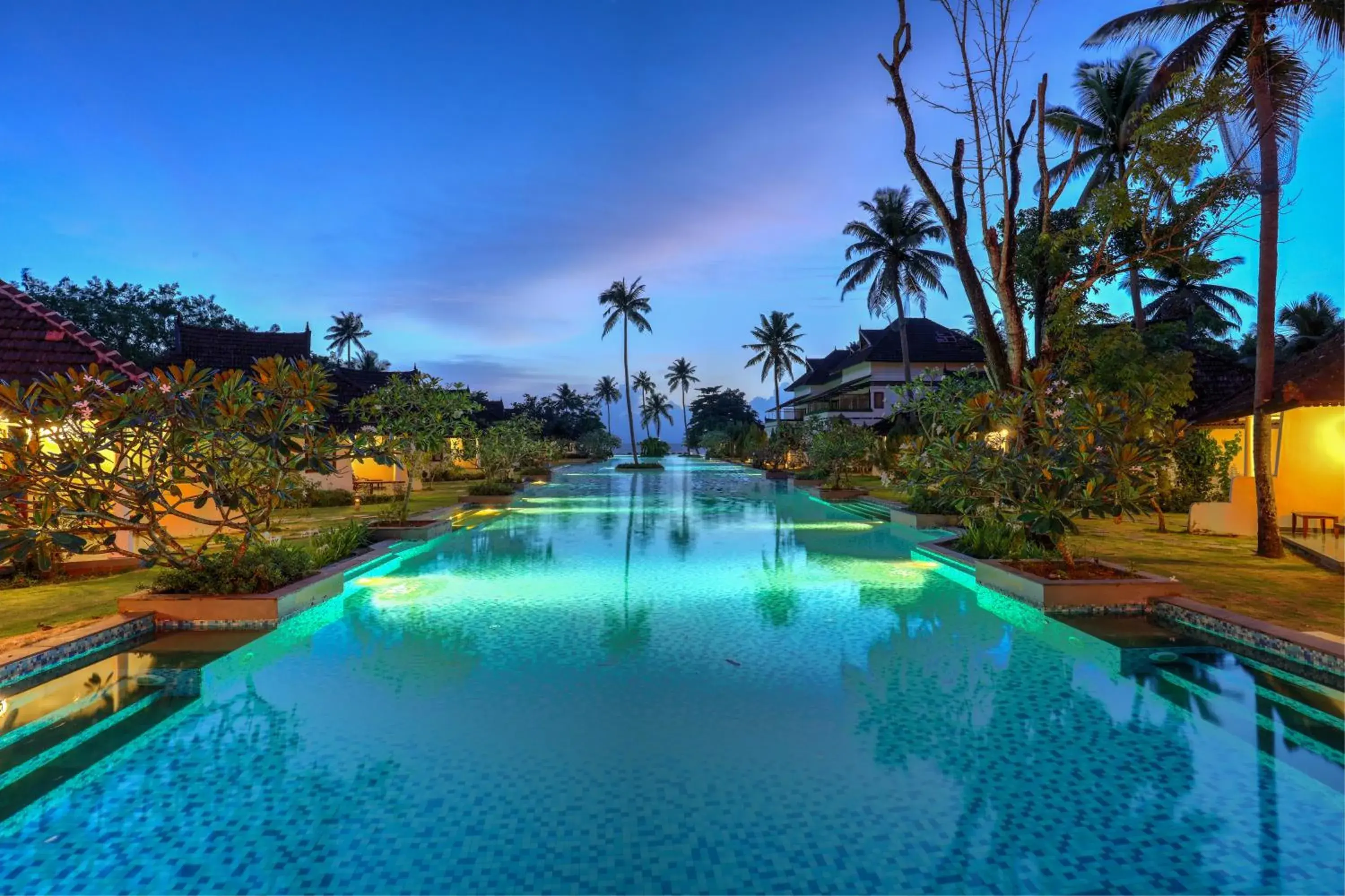 Pool view in Rhythm Kumarakom Pool view in Rhythm Kumarakom