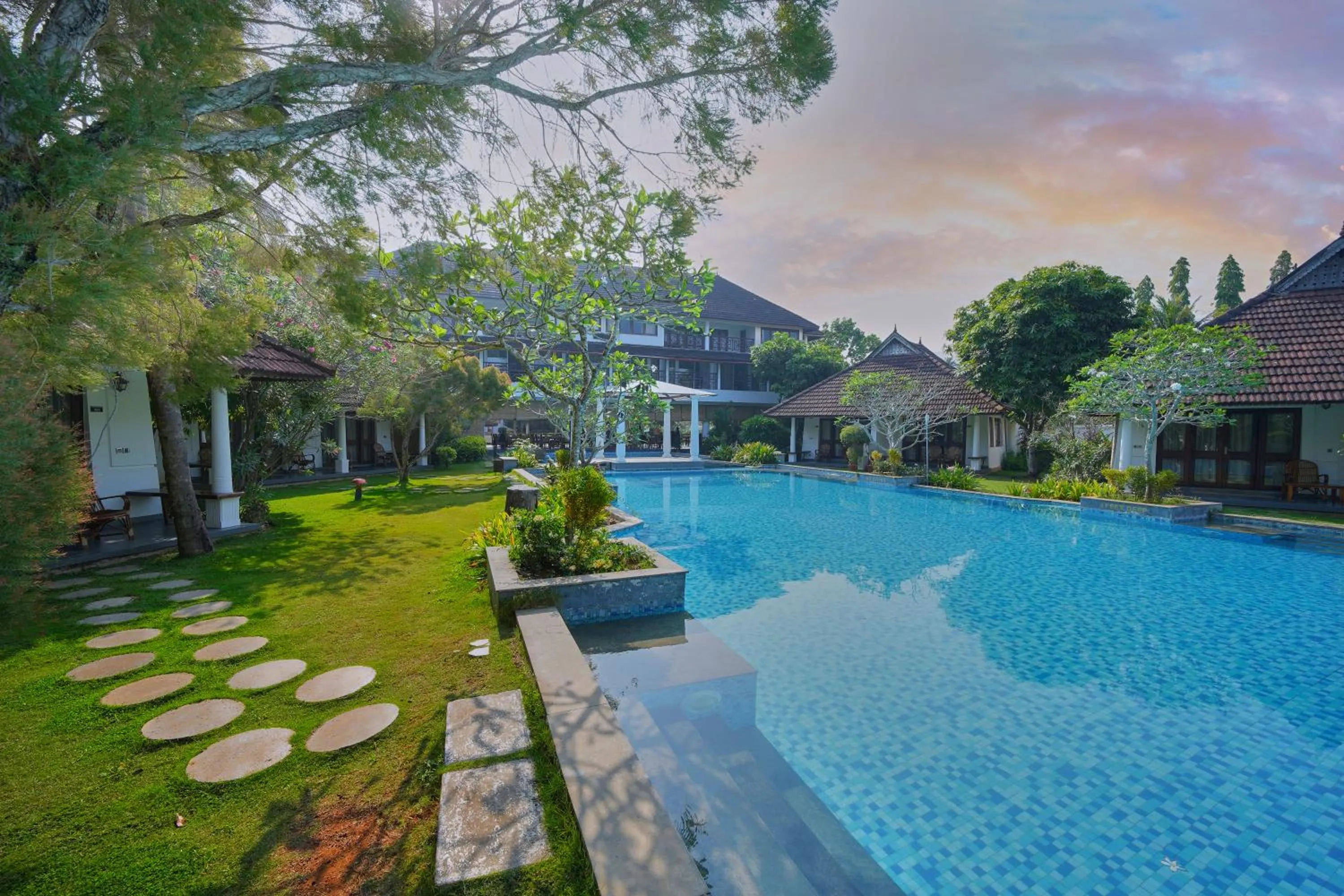 Pool view in Rhythm Kumarakom