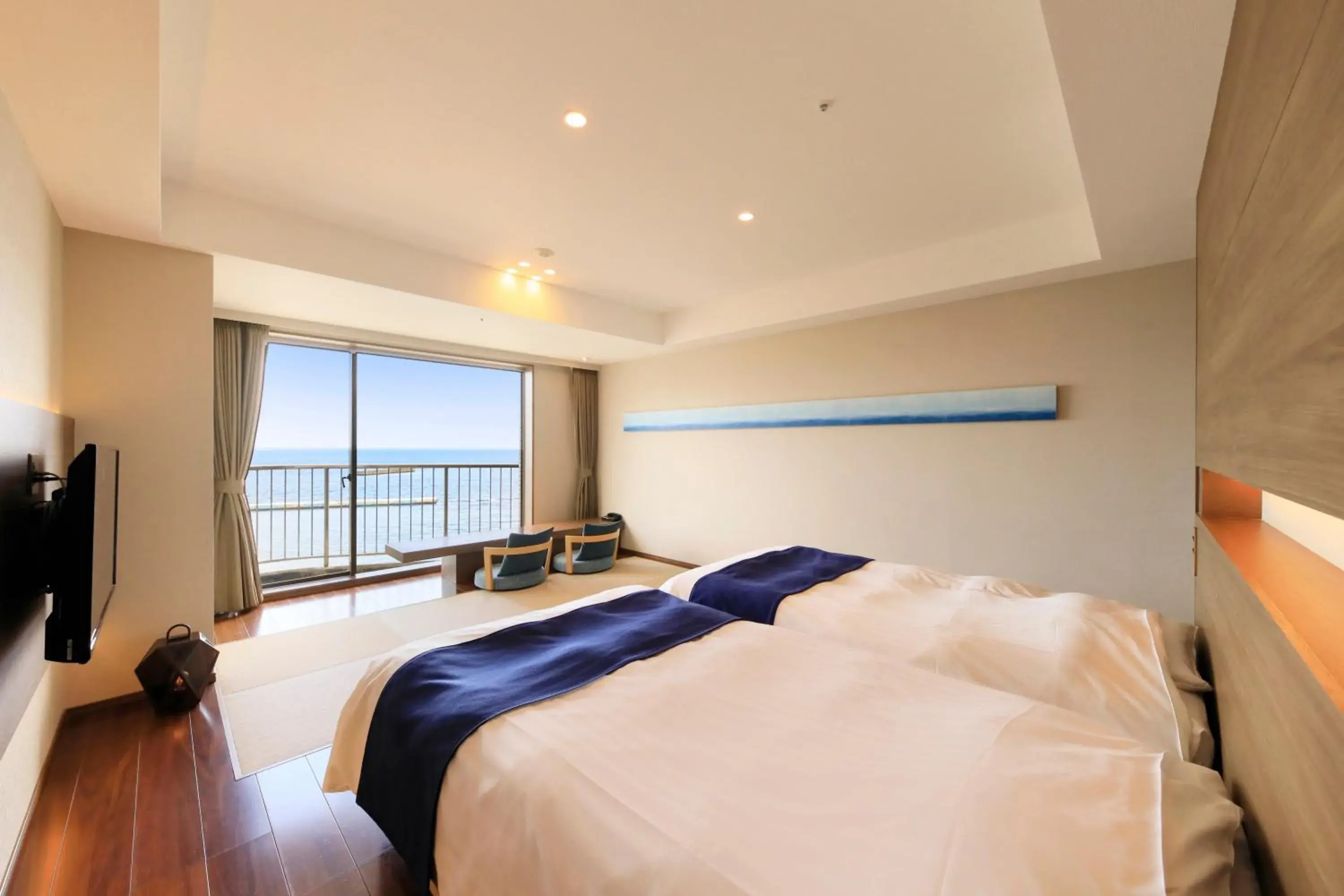 Bed in Atami Seaside Spa & Resort Bed in Atami Seaside Spa & Resort