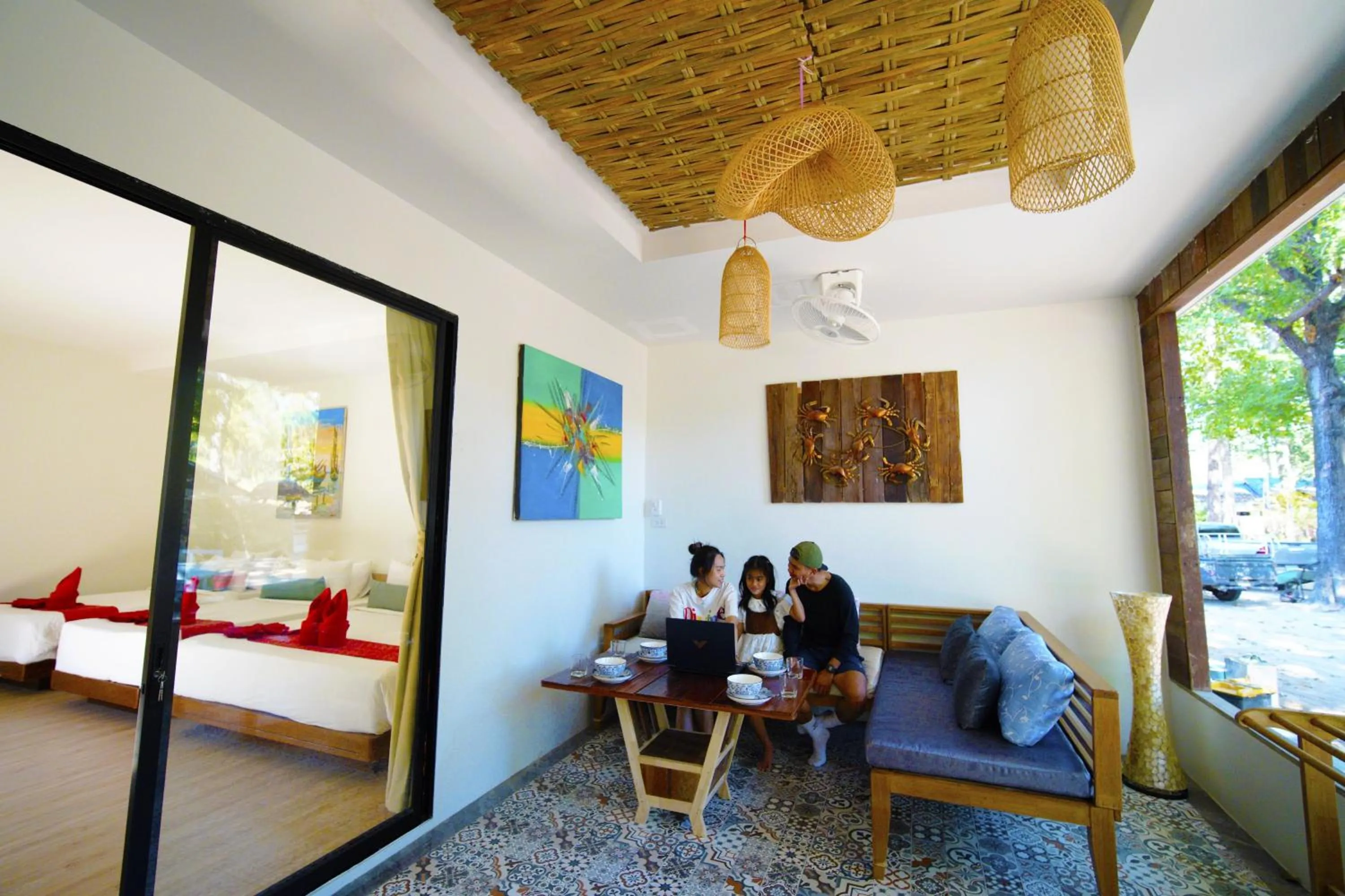 Living room in Villa Cha Cha Chaolao Beach Resort