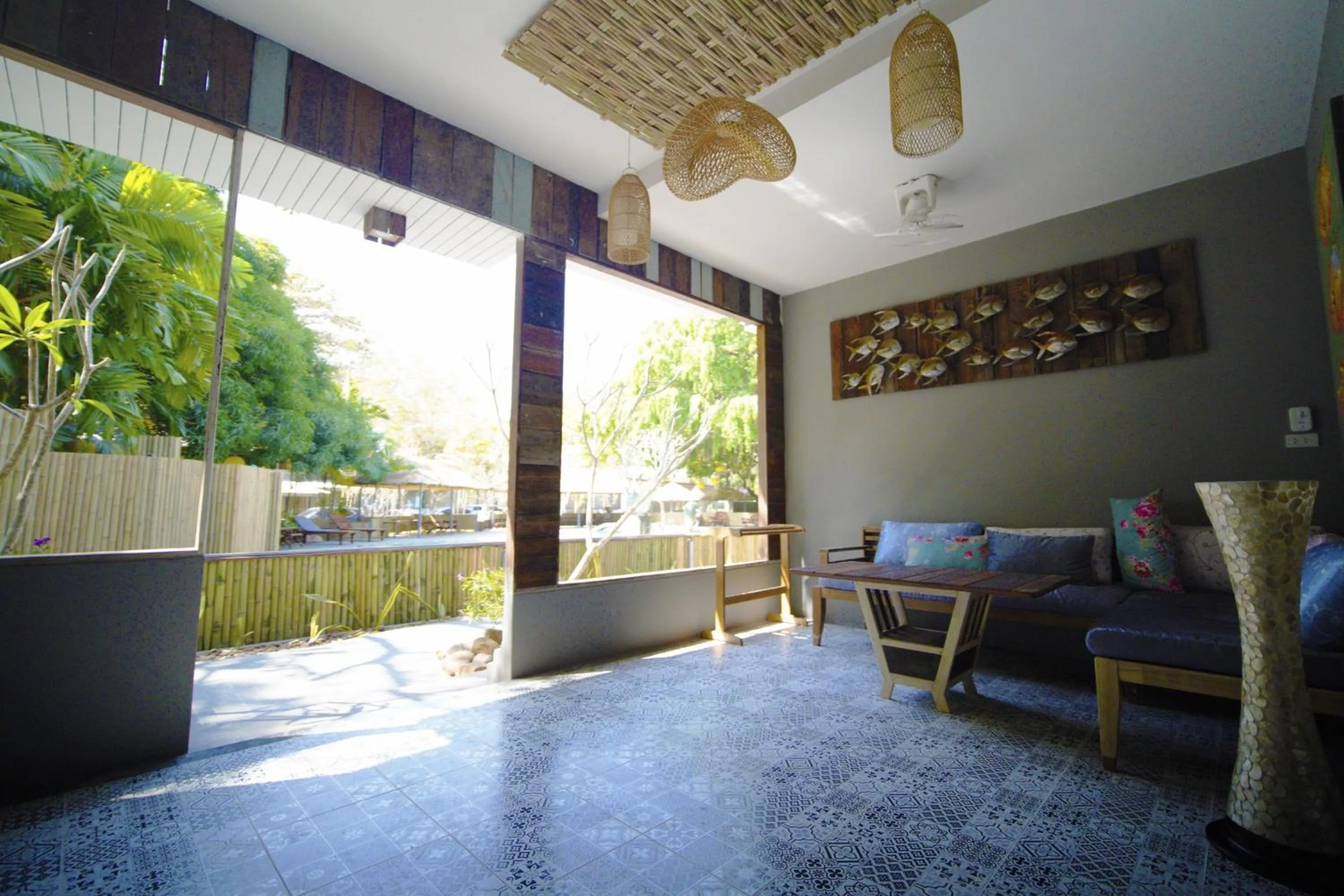 Patio in Villa Cha Cha Chaolao Beach Resort