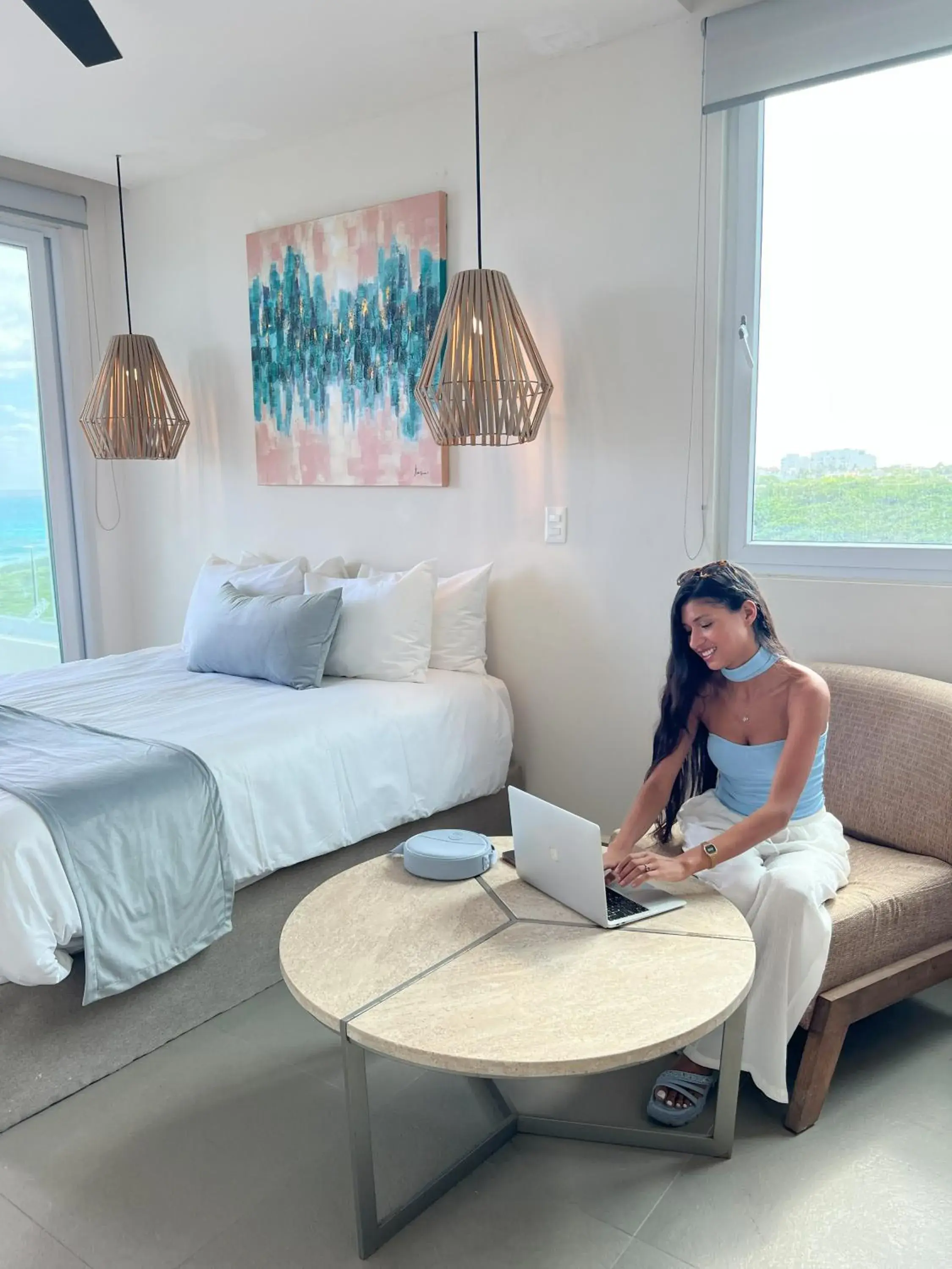 Bed in Azulea Isla Mujeres Hotel Bed in Azulea Isla Mujeres Hotel