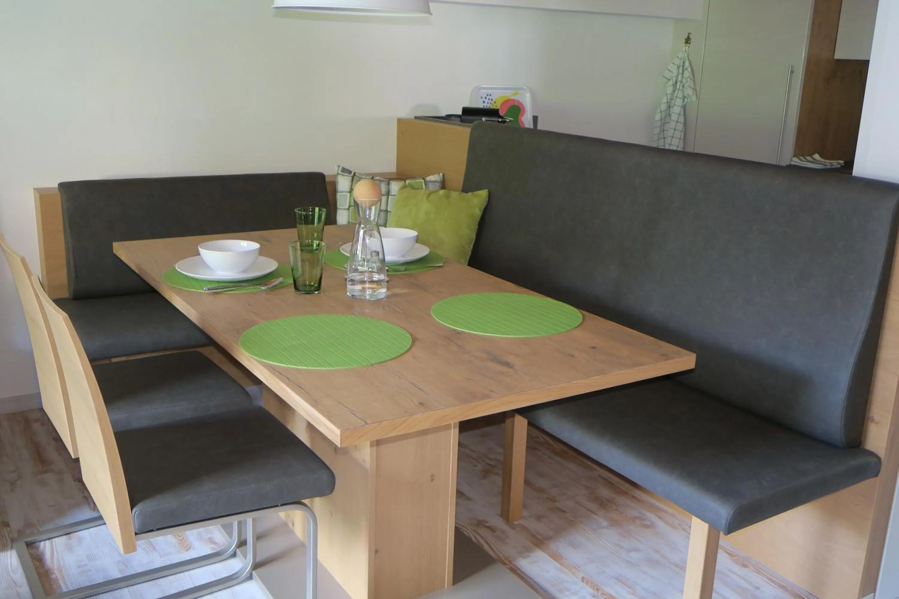Dining area in Apartment Madlaina