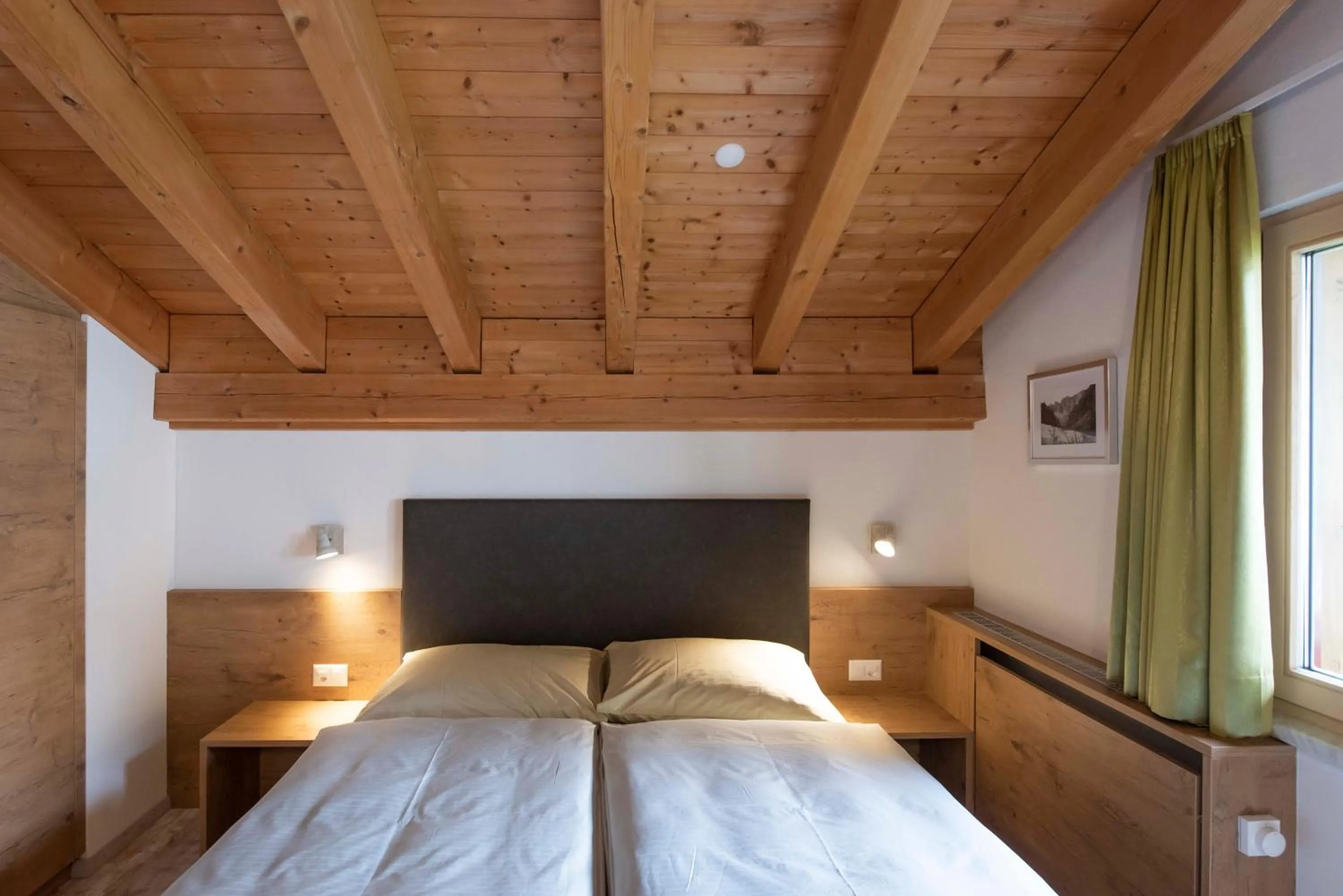 Bed in Apartment Madlaina