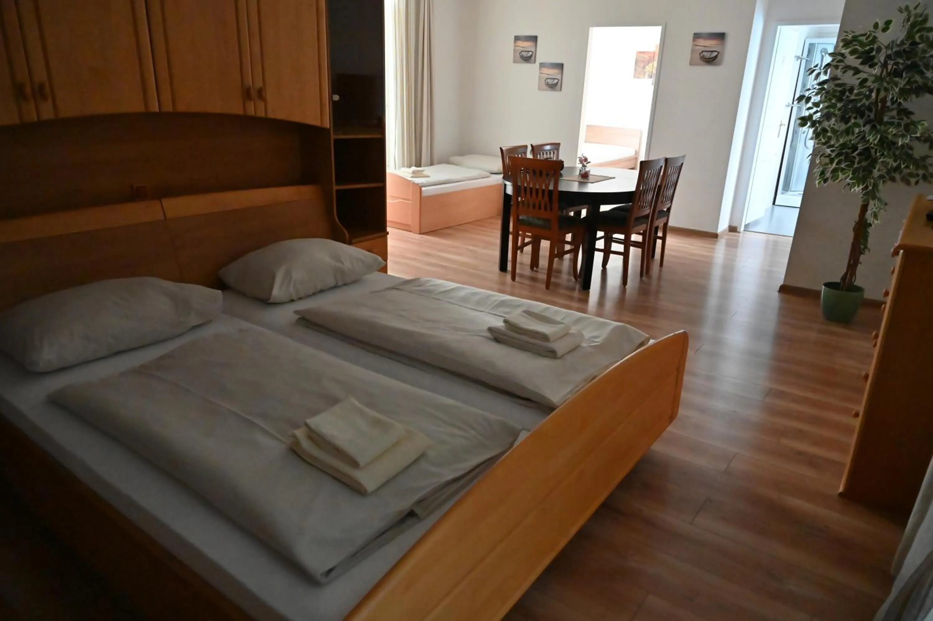 Bed in Pension Haus Nova