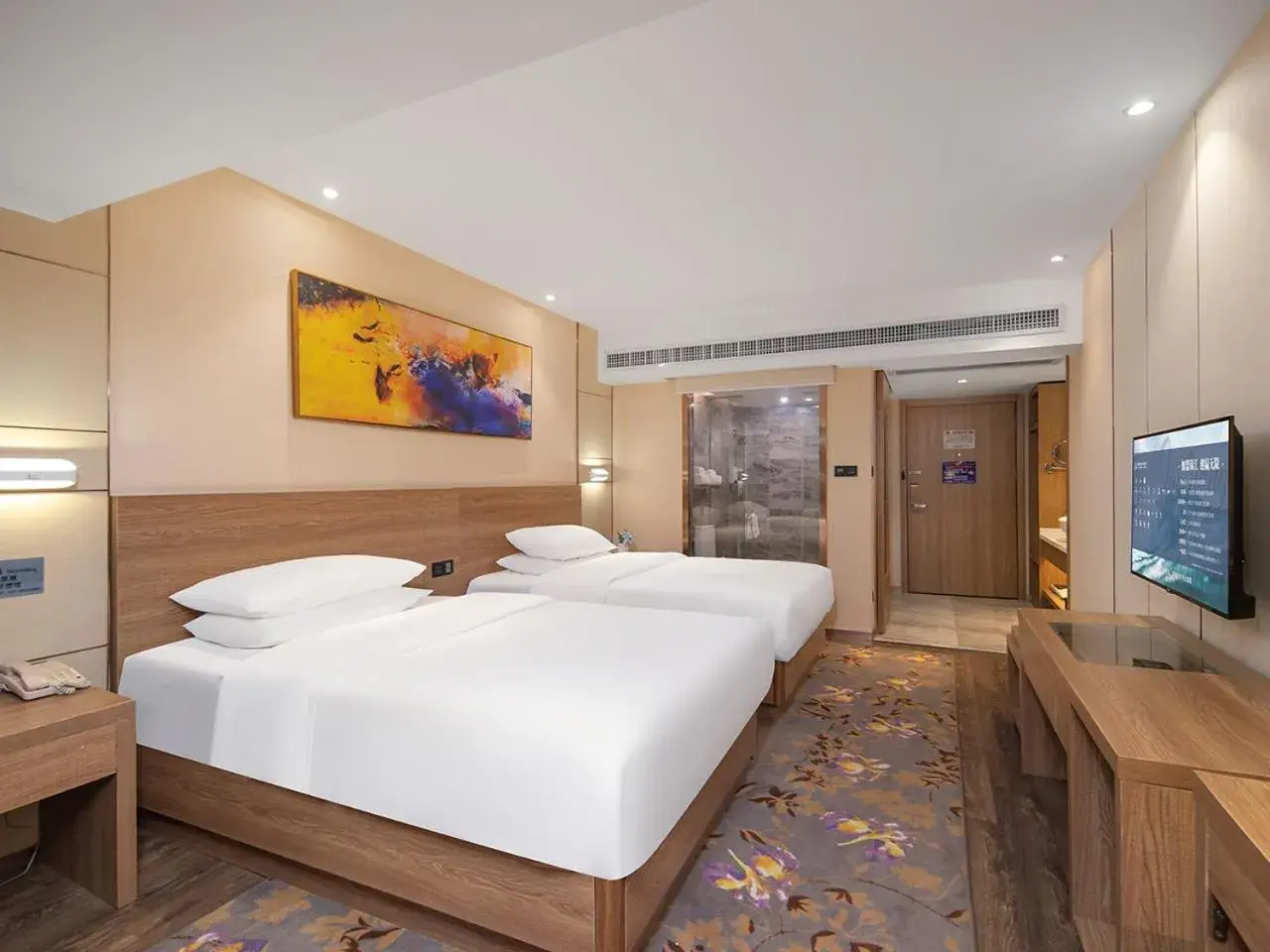 Bed in Guangzhou Baiyun Airport Renhe Cornet International Chain Hotel Bed in Guangzhou Baiyun Airport Renhe Cornet International Chain Hotel
