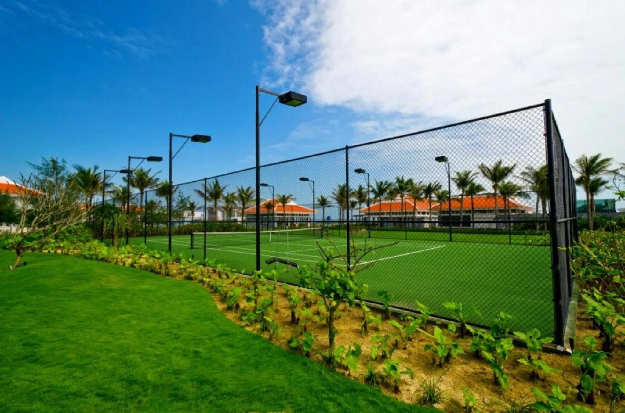 Tennis court in The Ocean Resort Danang