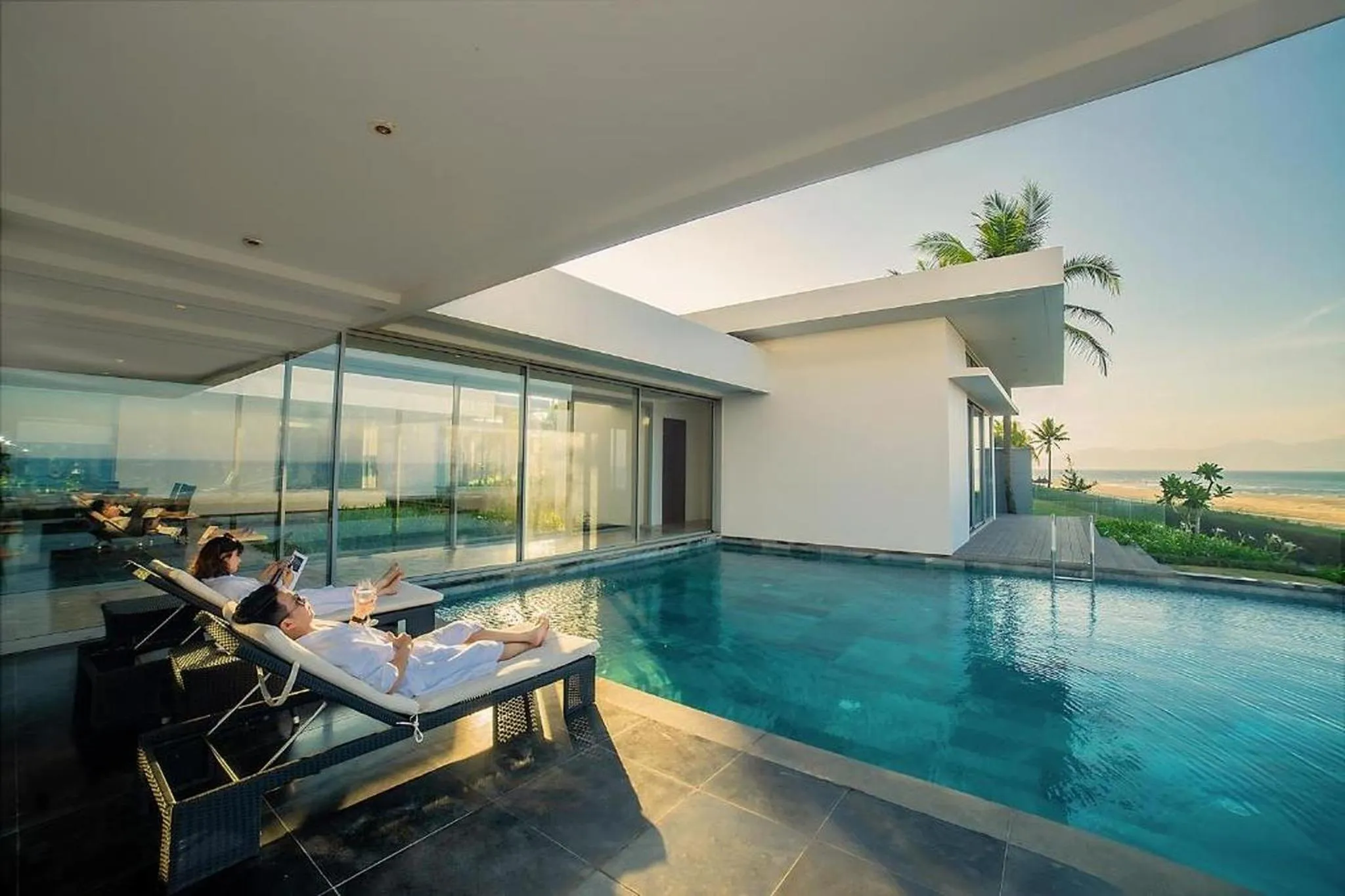 Patio in The Ocean Resort Danang