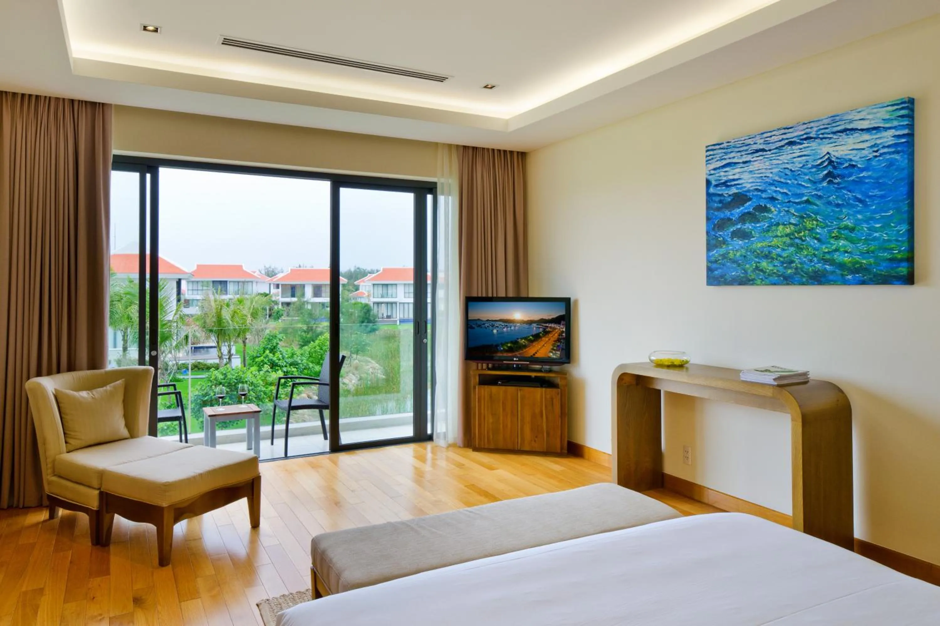Bed in The Ocean Resort Danang