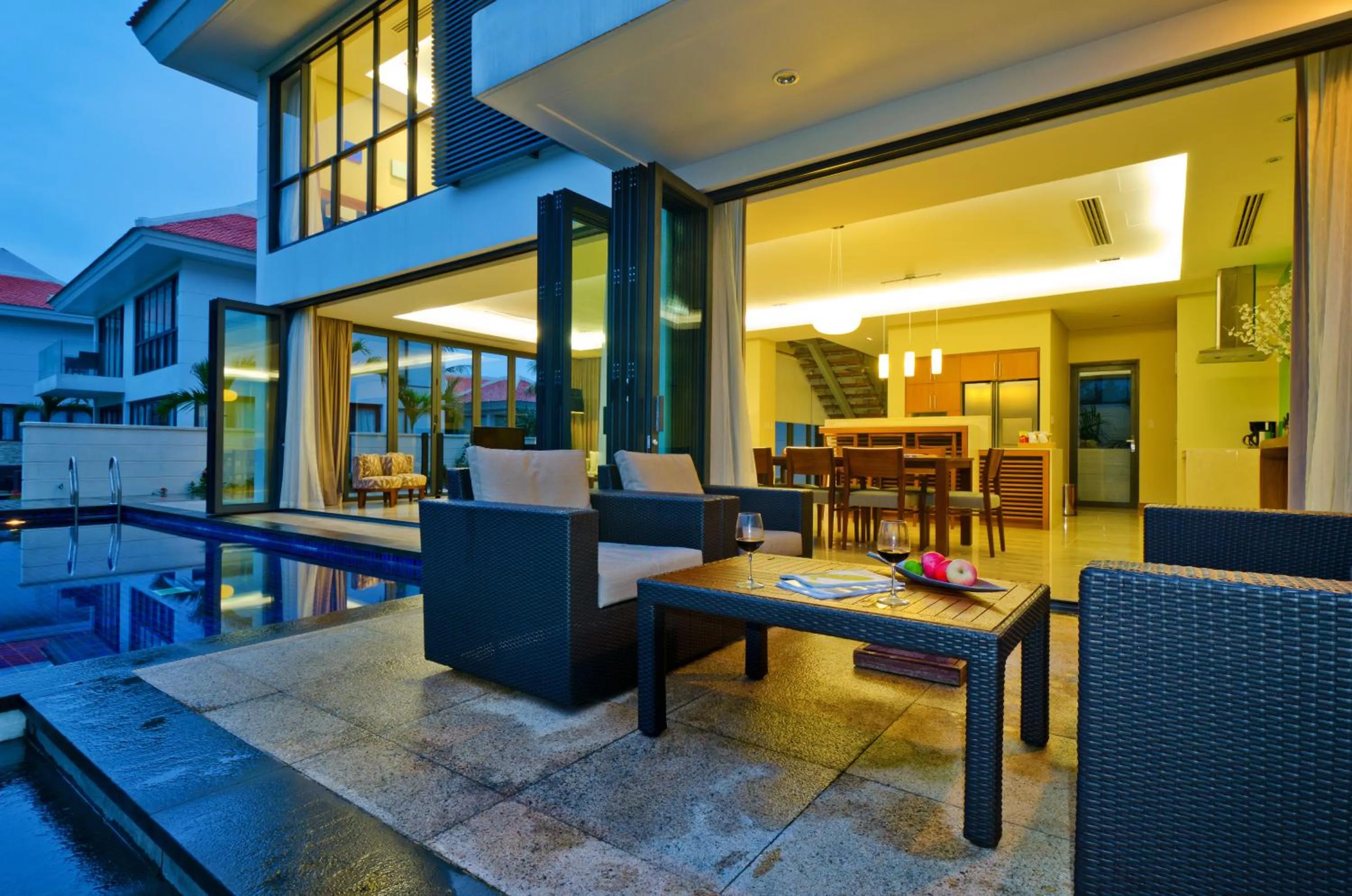 Patio in The Ocean Resort Danang