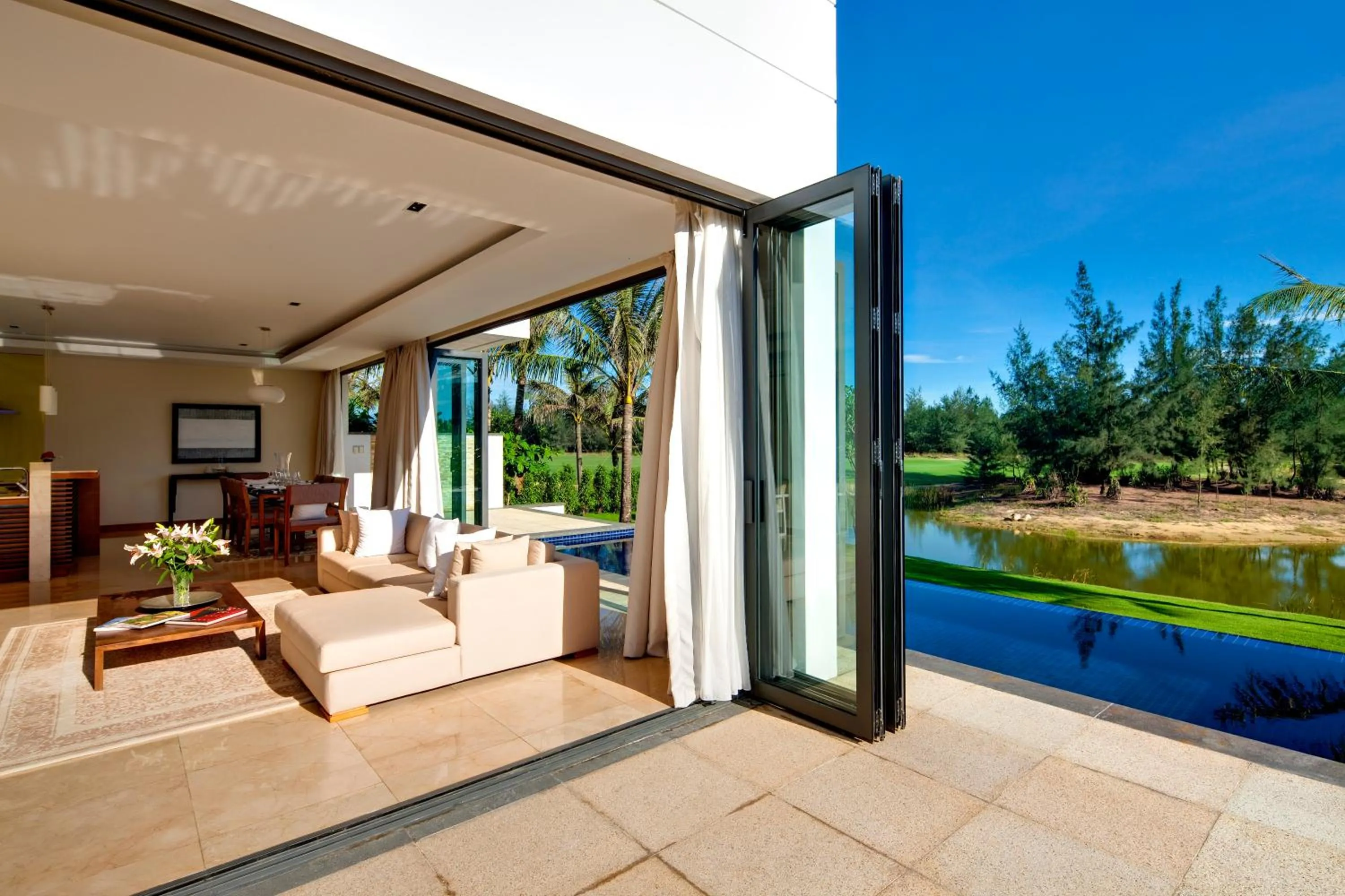 Patio in The Ocean Resort Danang