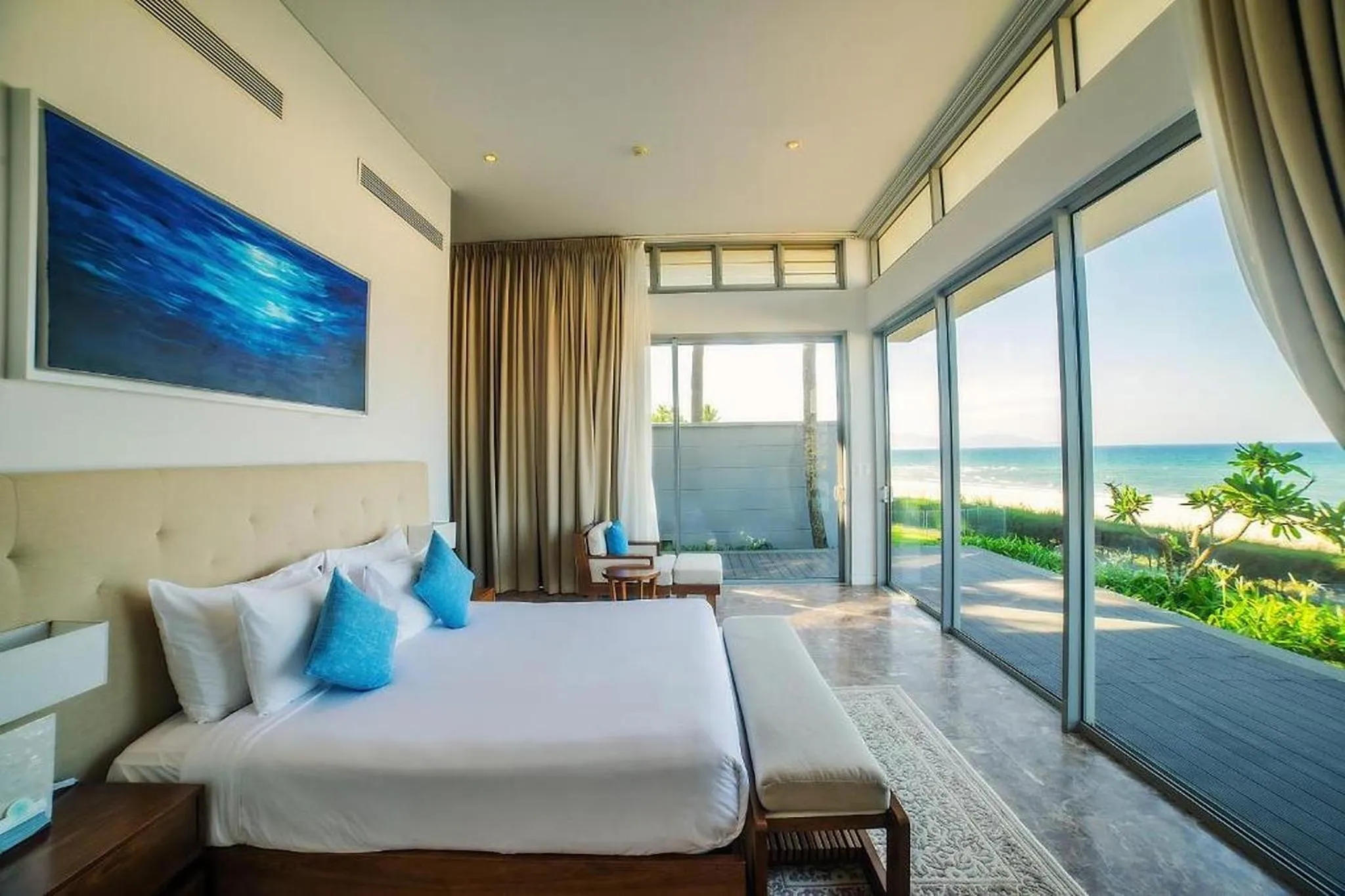 Bed in The Ocean Resort Danang
