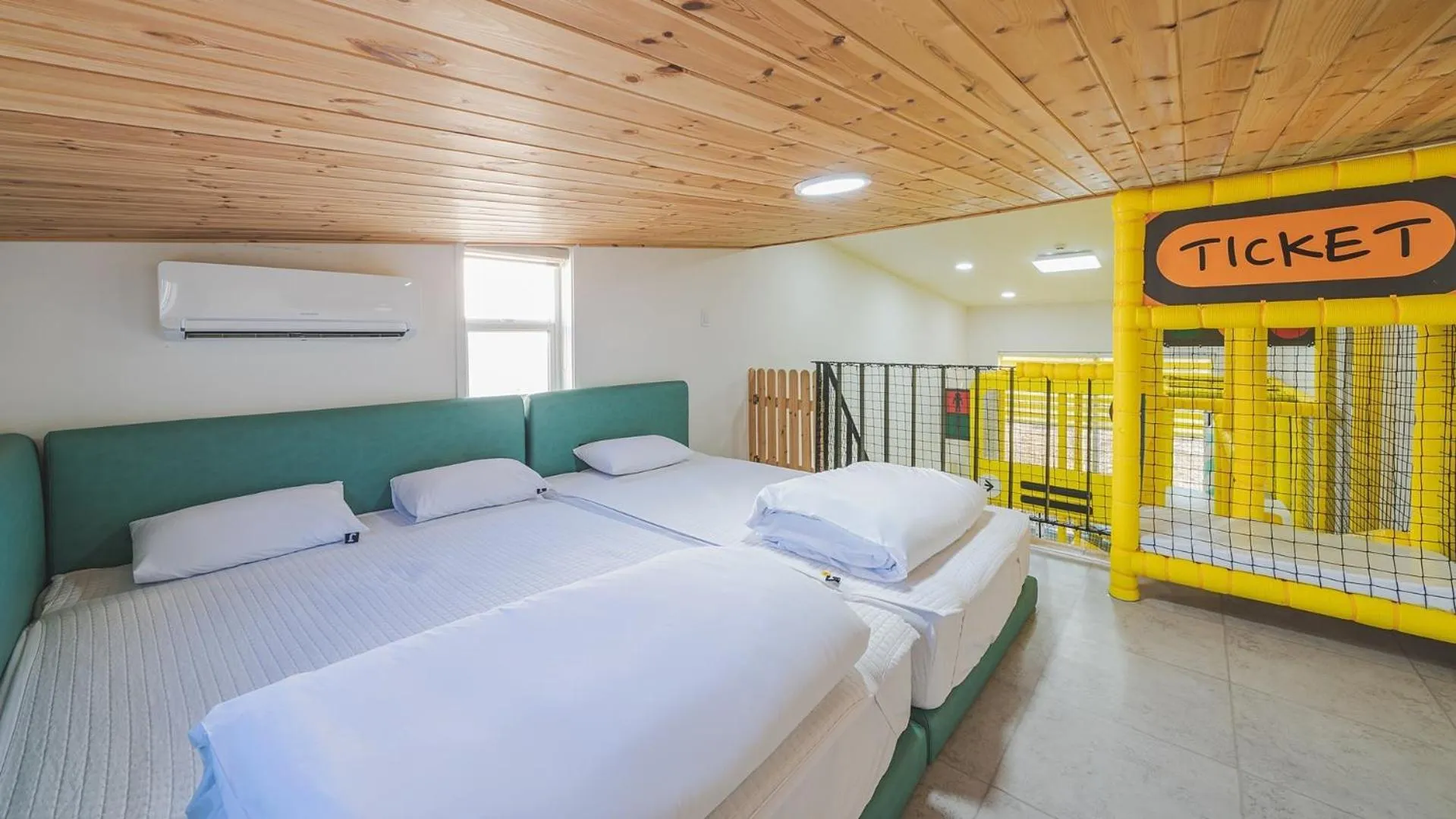 Bed in Gapyeong Rapunzel Kids Poolvilla