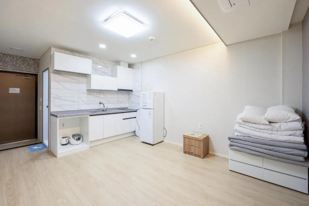 Bed in Yangyang Hajodae Sungsim Pension