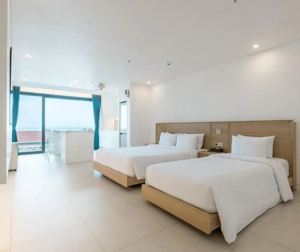 Bed in Pohang Case Poolvilla