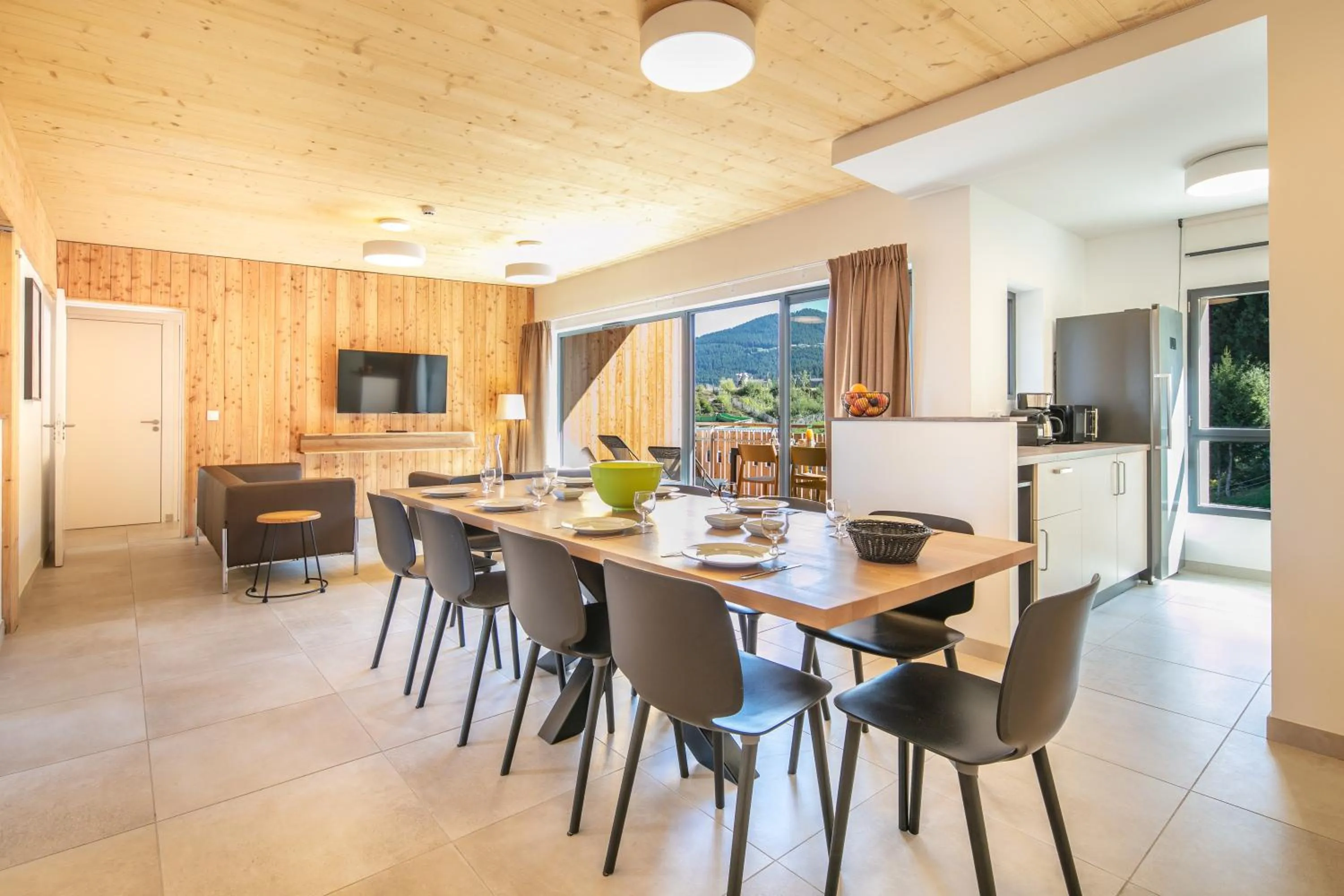 Living room in VVF Les 7 Laux Massif de Belledonne