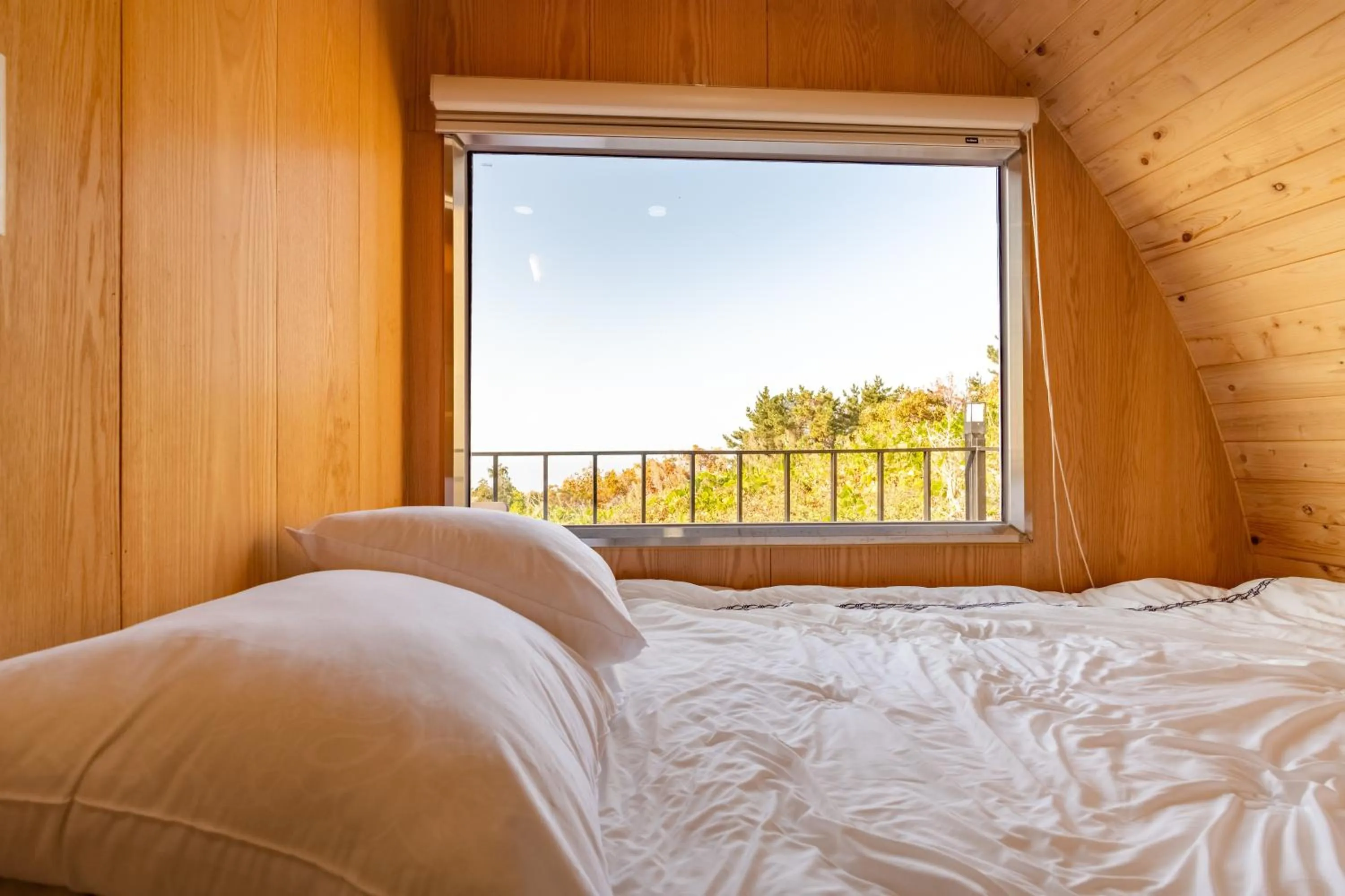 Bed in Road96 Caravan and Poolvilla