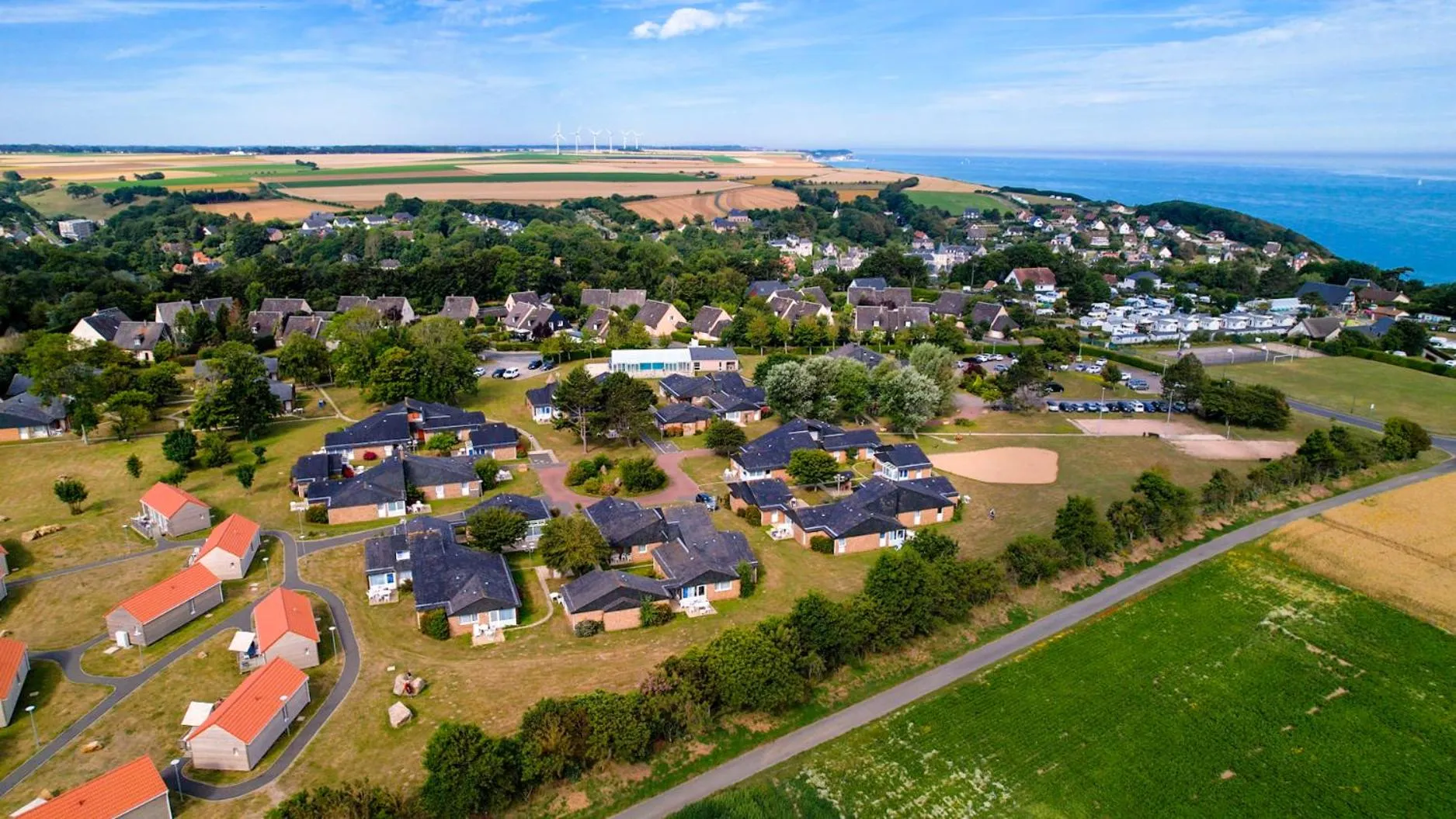 Bird's eye view in VVF Normandie Veules-les-Roses