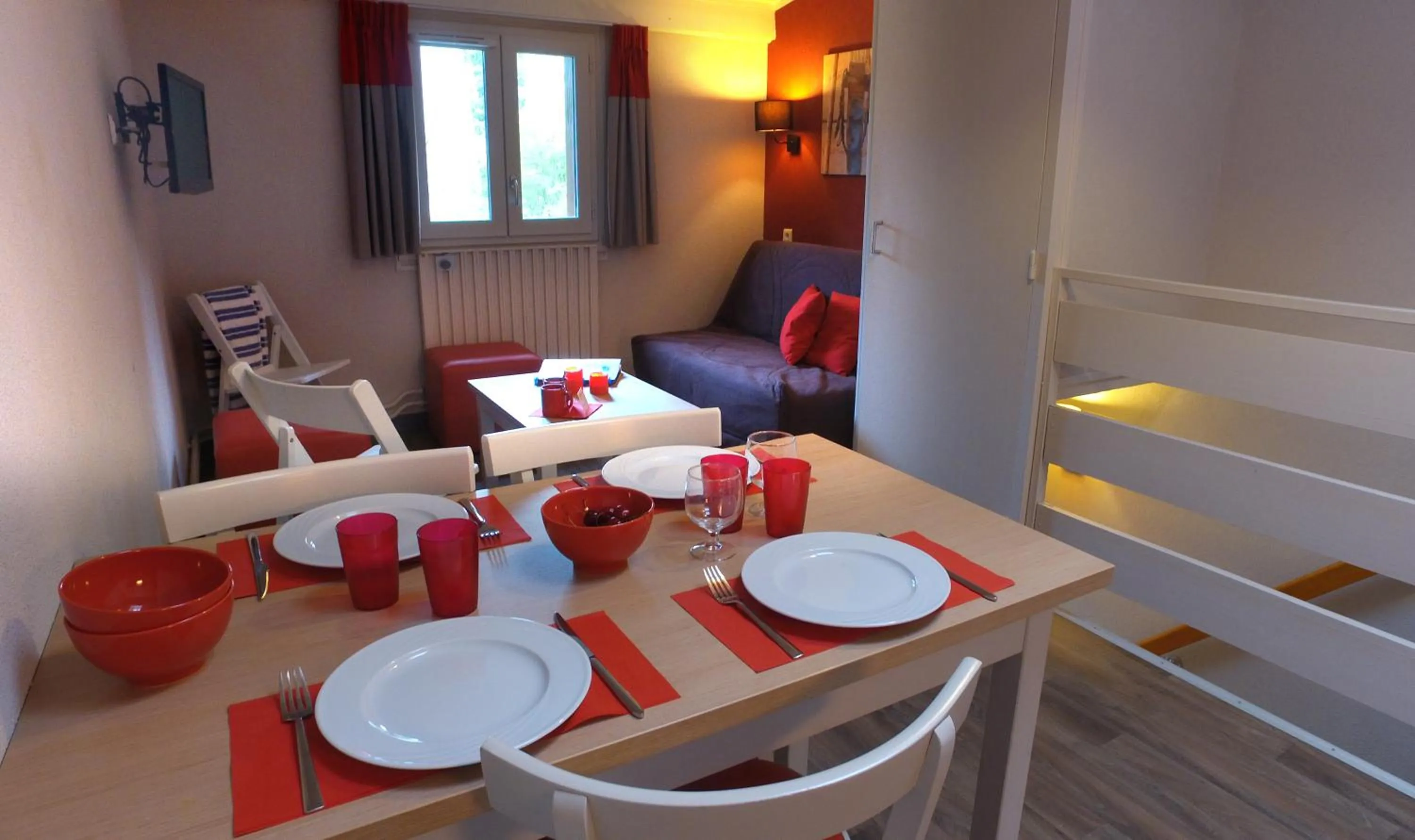 Living room in VVF Saint-Lary-Soulan Hautes-Pyrénées