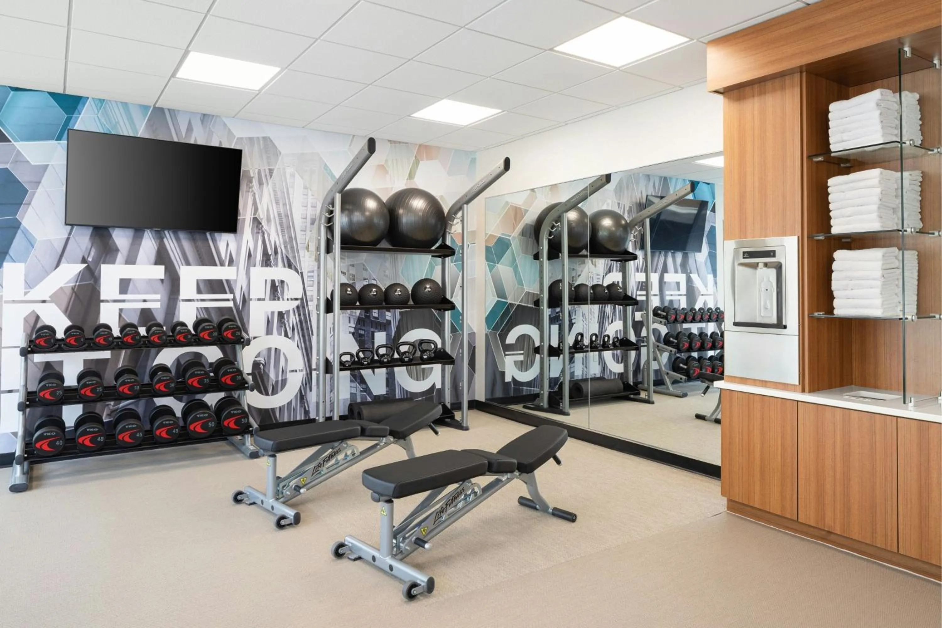 Fitness centre/facilities in SpringHill Suites by Marriott Raleigh Garner