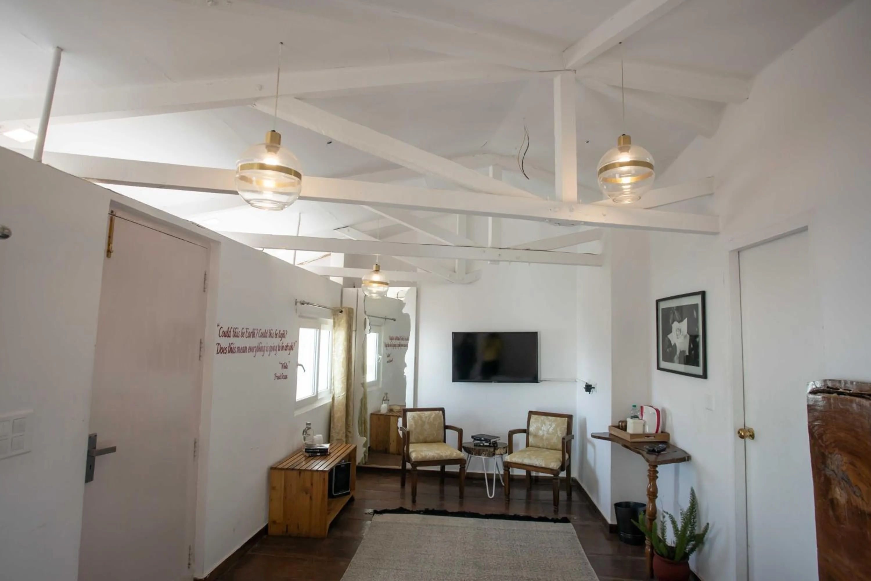 Seating area in Seclude Mussoorie, Winterline