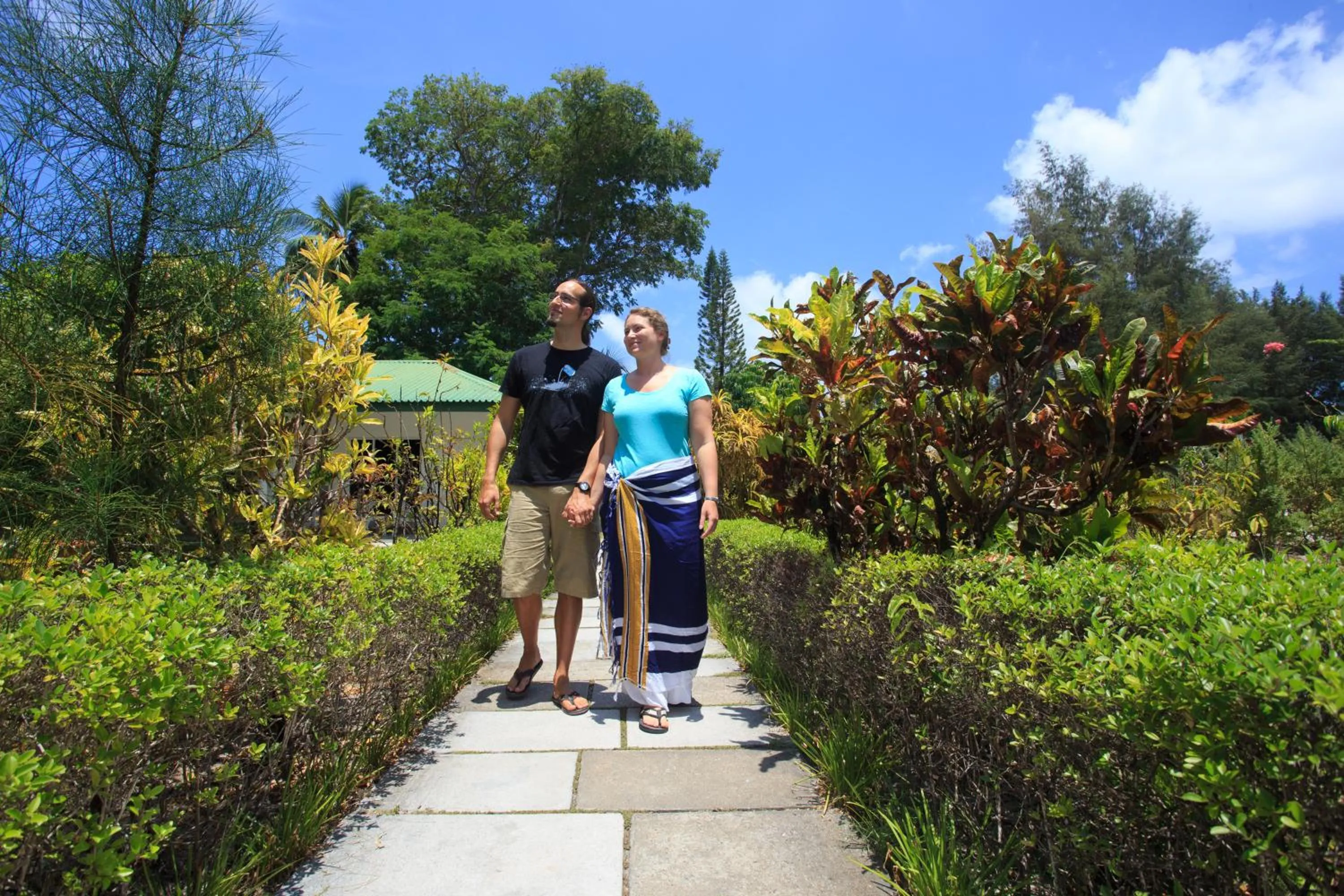 Garden view in Equator Village Maldives