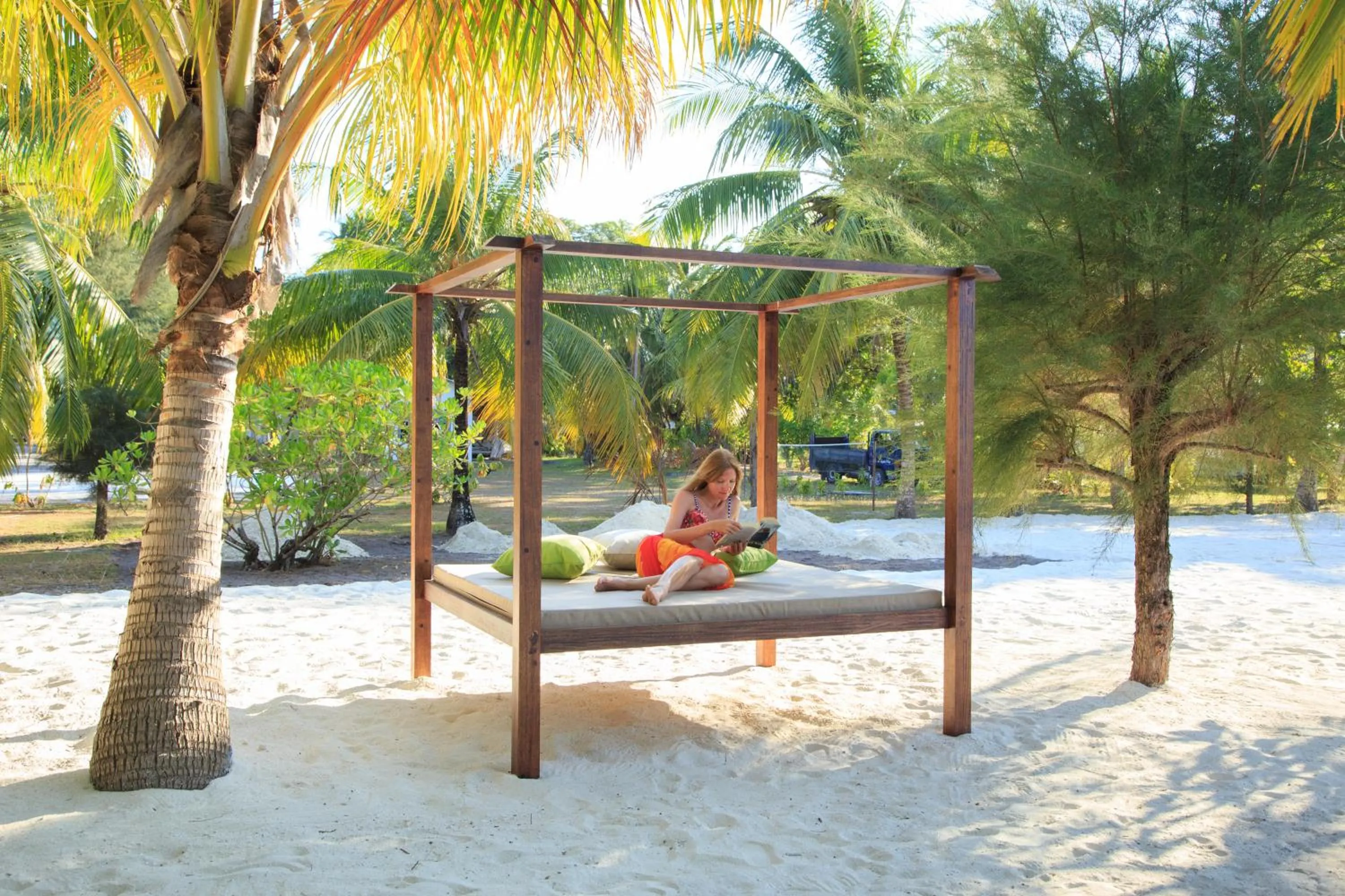 Patio in Equator Village Maldives