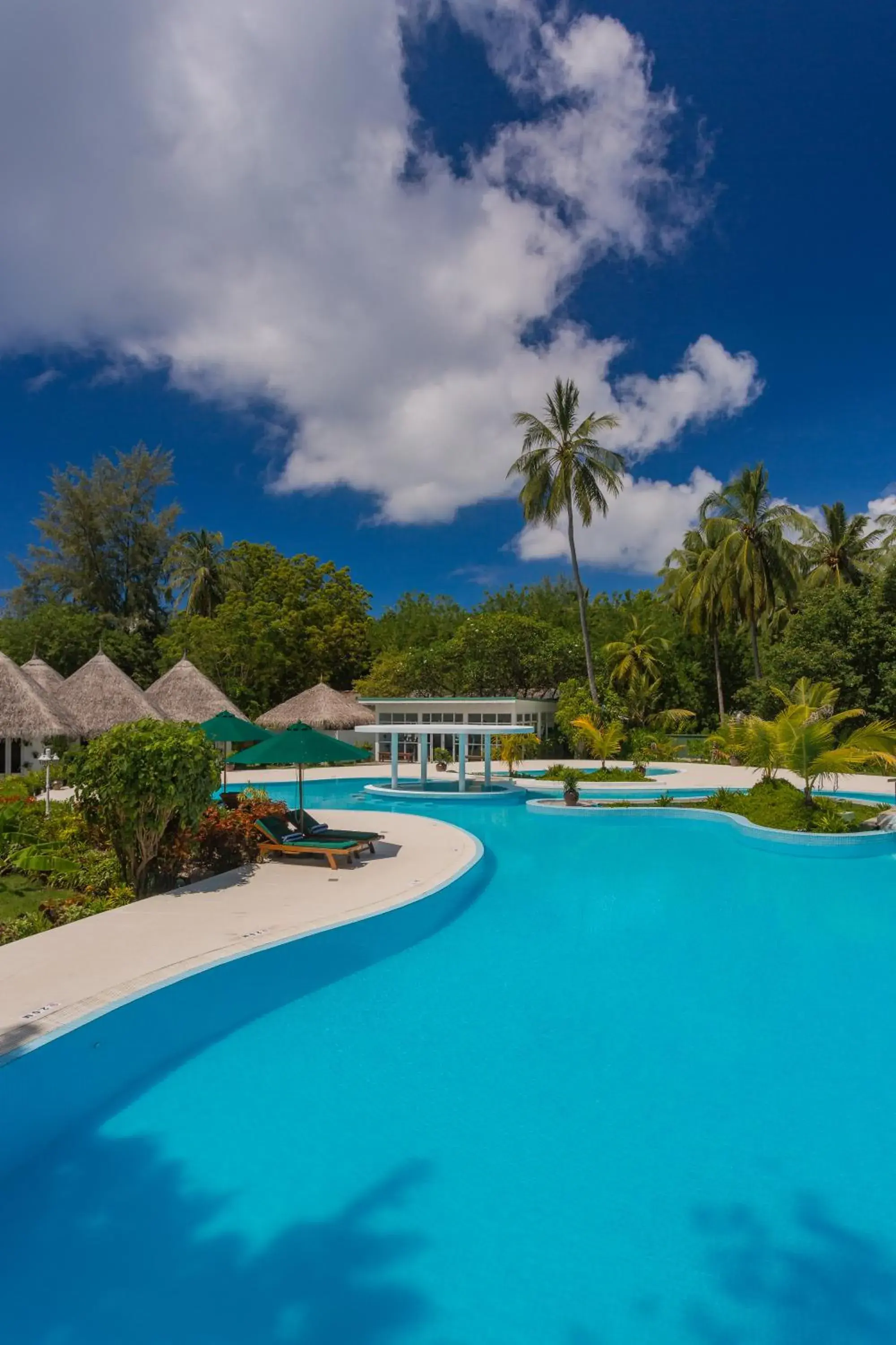 Swimming pool in Equator Village Maldives Swimming pool in Equator Village Maldives