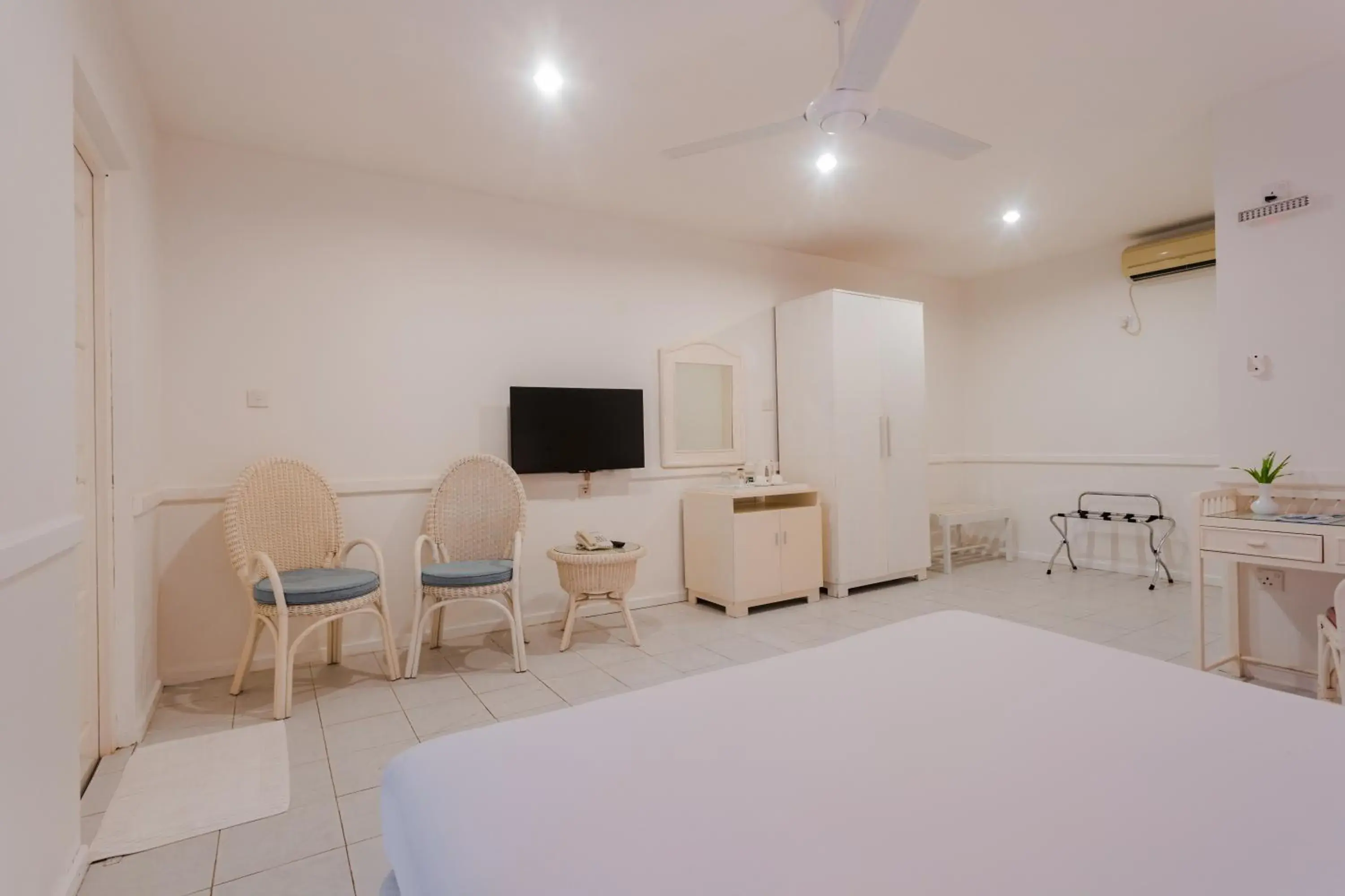 Bedroom, Bed in Equator Village Maldives Bedroom, Bed in Equator Village Maldives