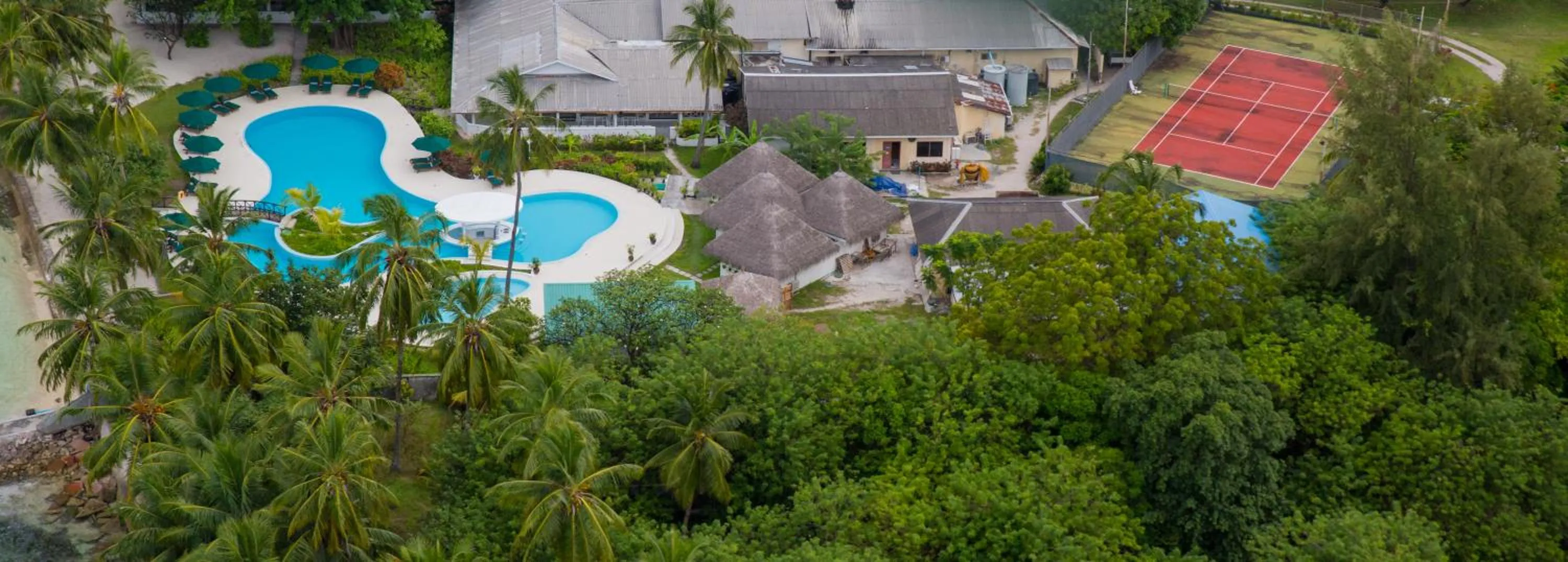 Bird's eye view in Equator Village Maldives