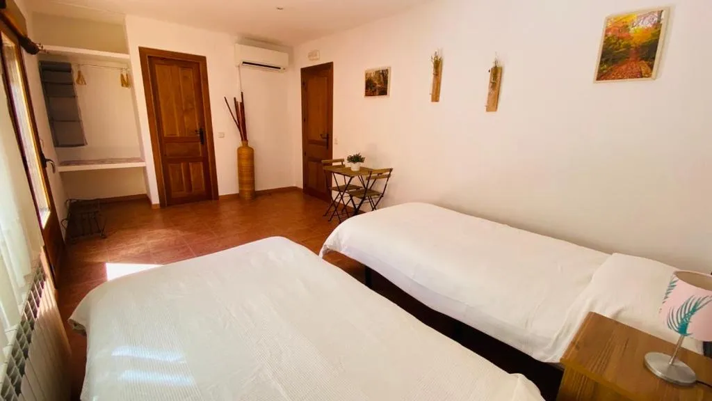 Bed in Hotel Rural El Arca de Noé