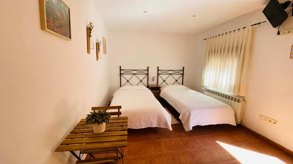 Bed in Hotel Rural El Arca de Noé