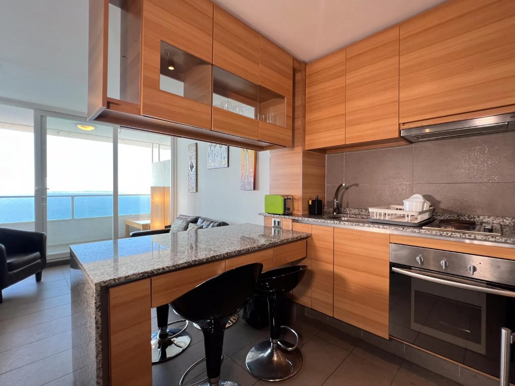 Kitchen or kitchenette in Oceana Suites Costa Montemar