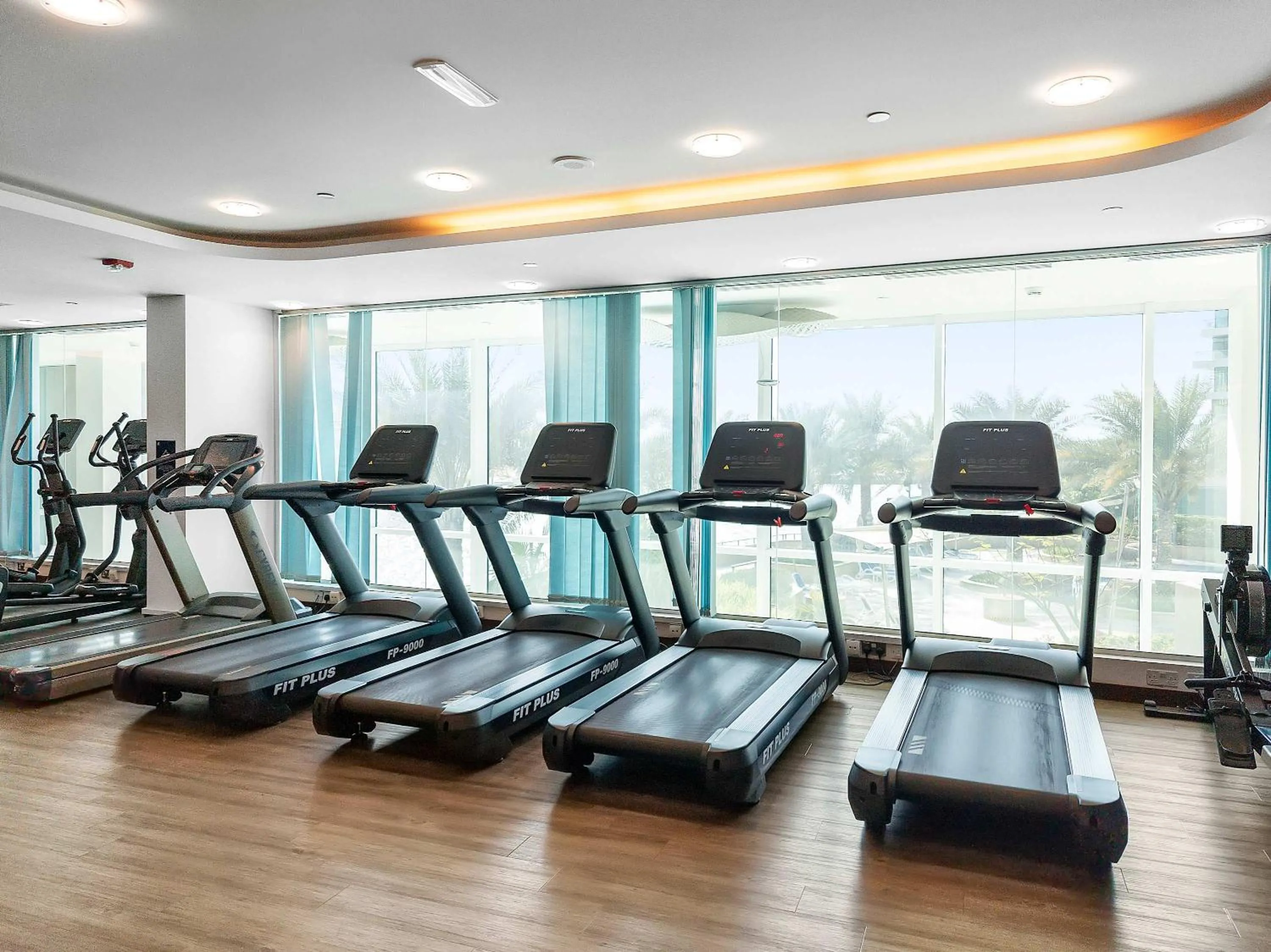 Fitness centre/facilities in Silkhaus Vacation Homes Chic 1BDR at Al Bandar in Al Naseem A
