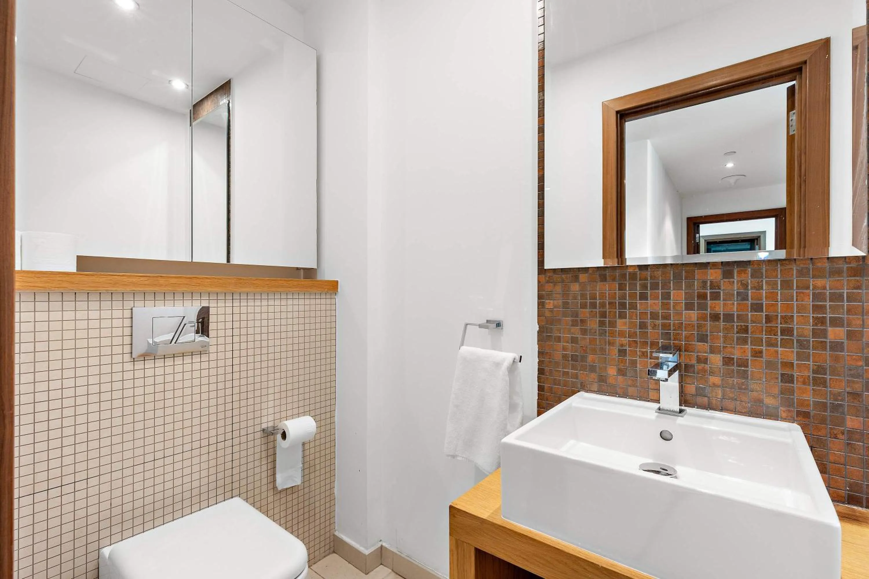 Bathroom in Silkhaus Vacation Homes Chic 1BDR at Al Bandar in Al Naseem A