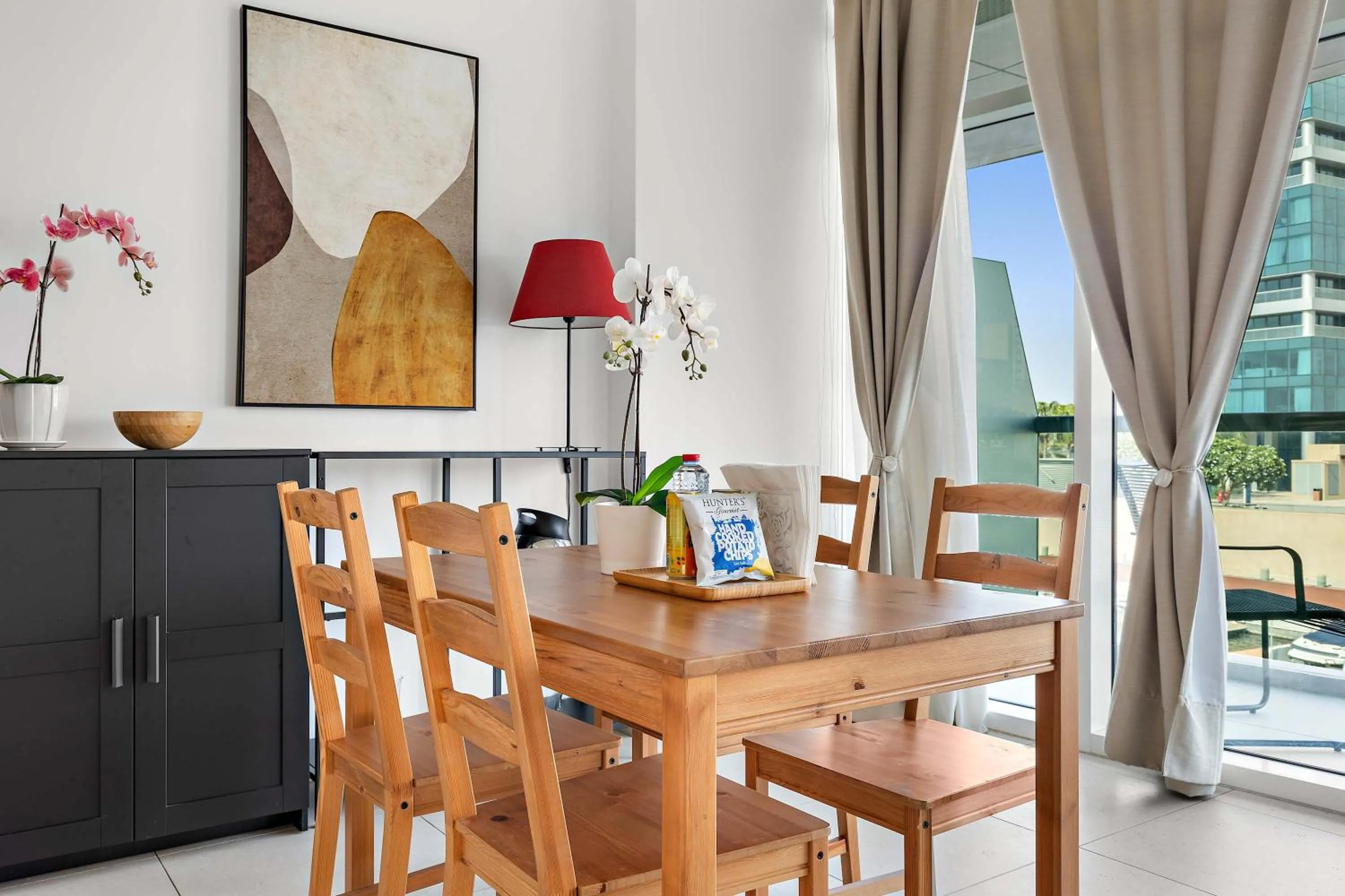 Living room in Silkhaus Vacation Homes Chic 1BDR at Al Bandar in Al Naseem A