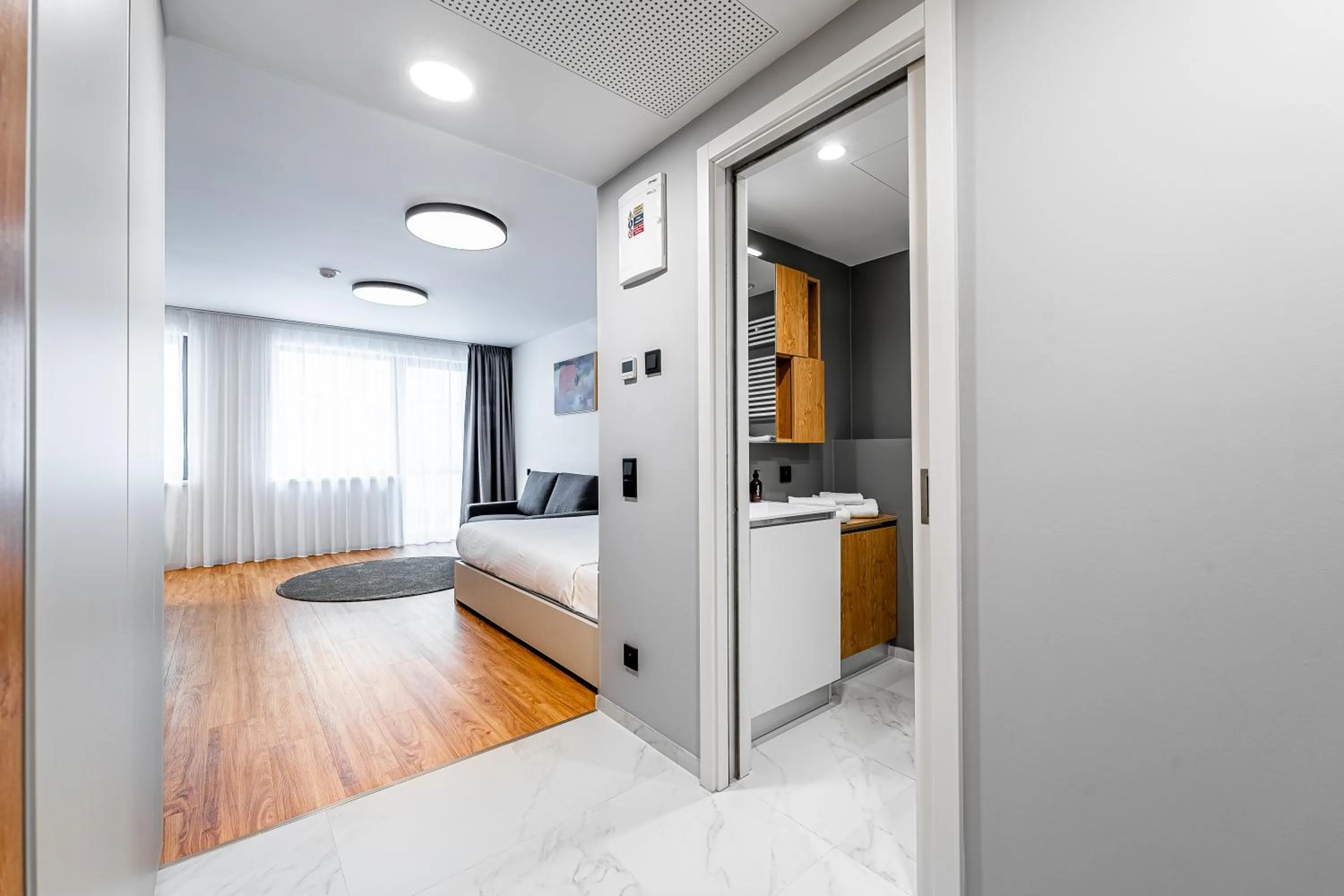 Bedroom, Bed in City Pop 2Night Prague - Self check-in