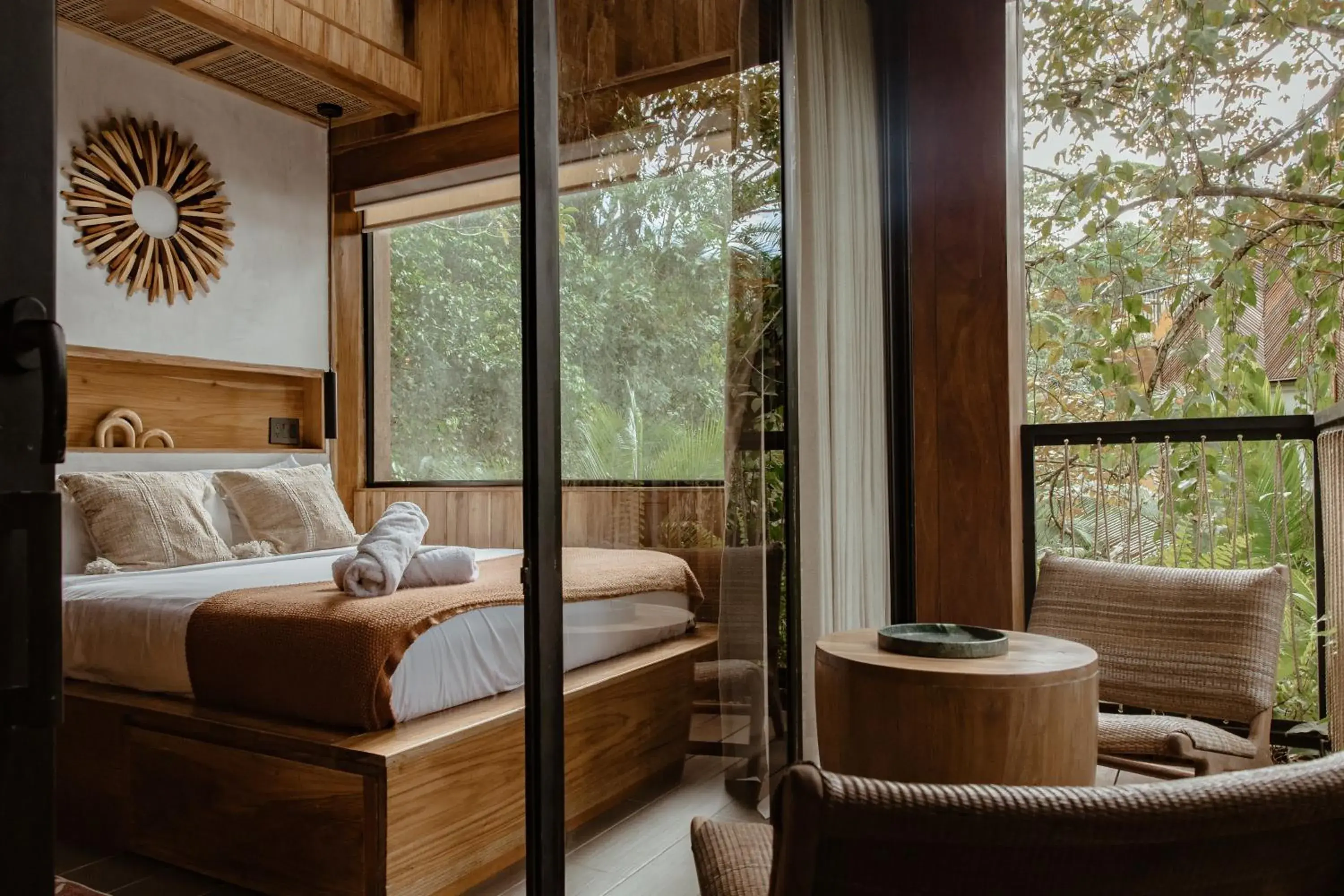 Bed in Palmar Beach Lodge Bed in Palmar Beach Lodge