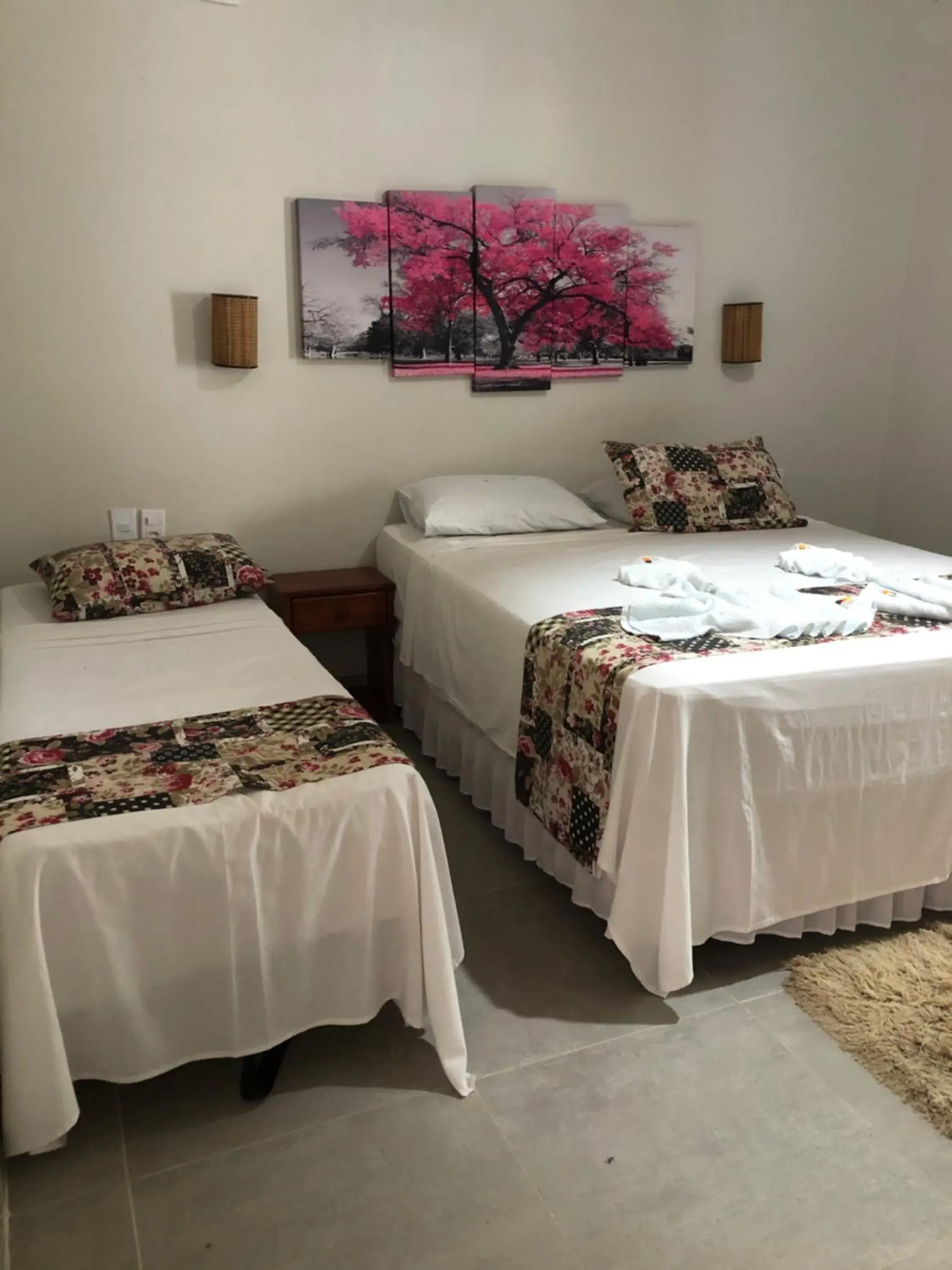 Bed in Pousada do Aconchego Bed in Pousada do Aconchego