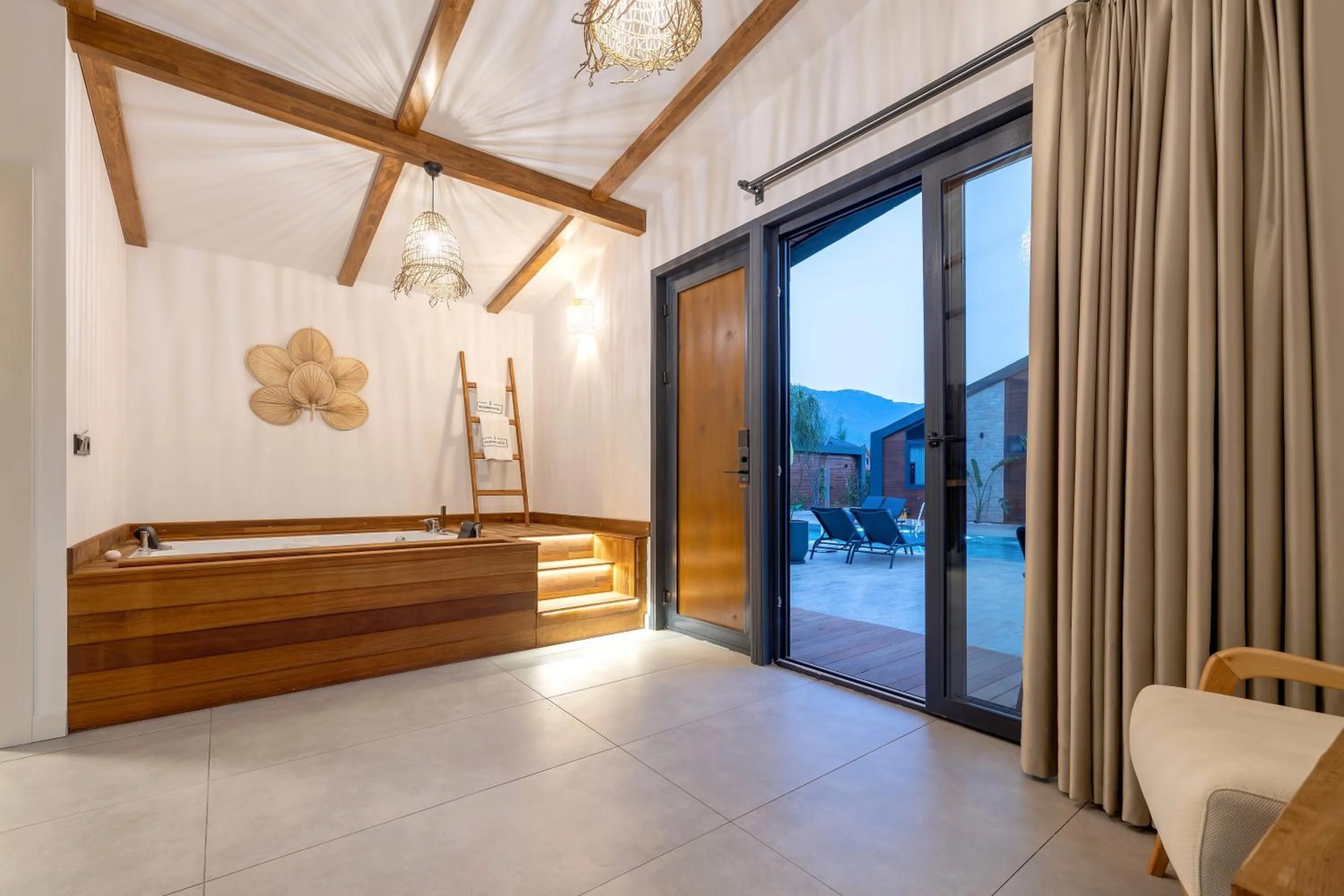 Balcony/Terrace, Bed in Rota Kilidonia Karaöz Suites&Villas