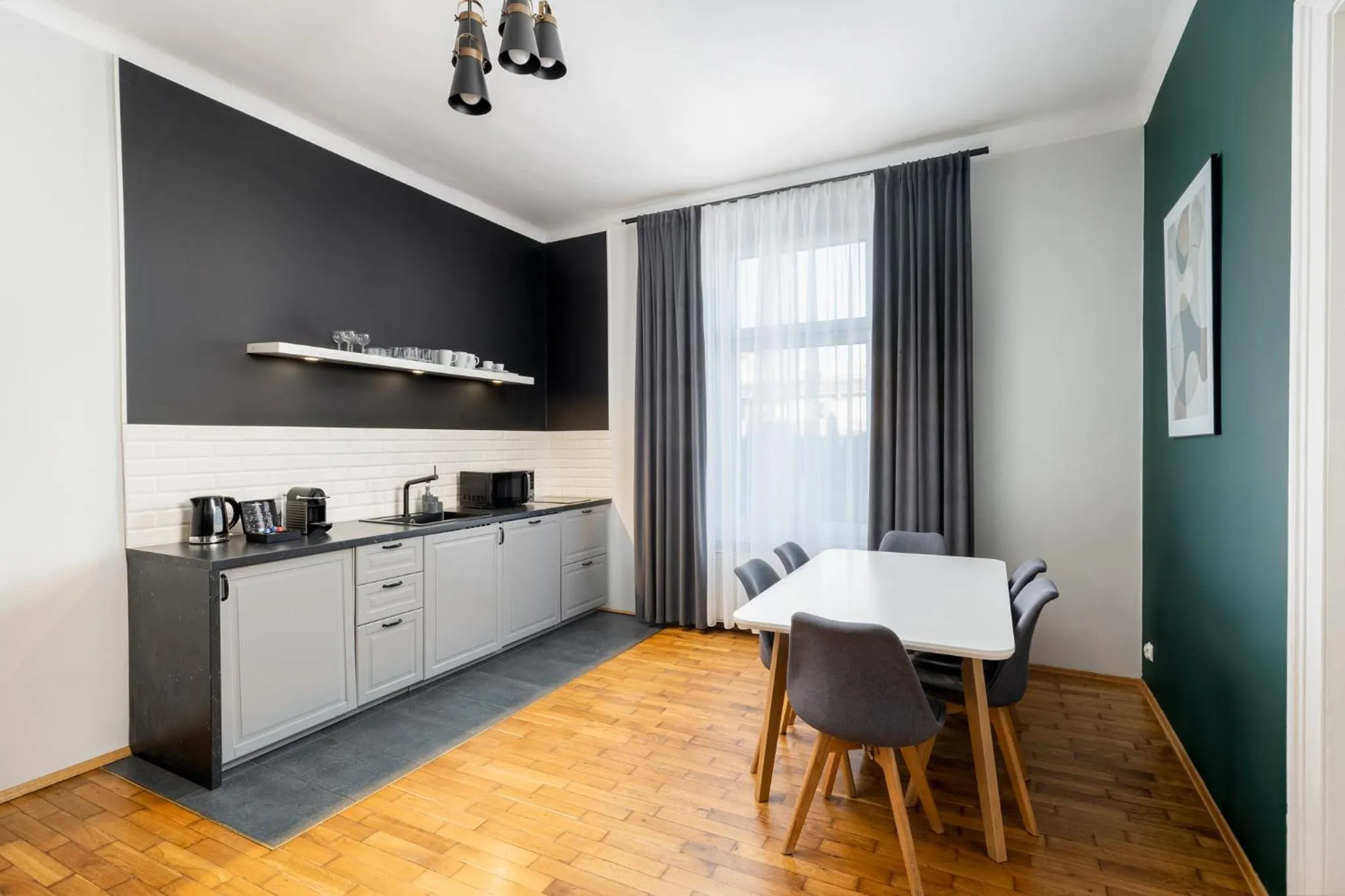 Kitchen or kitchenette in Wawel Apartments - Old Town